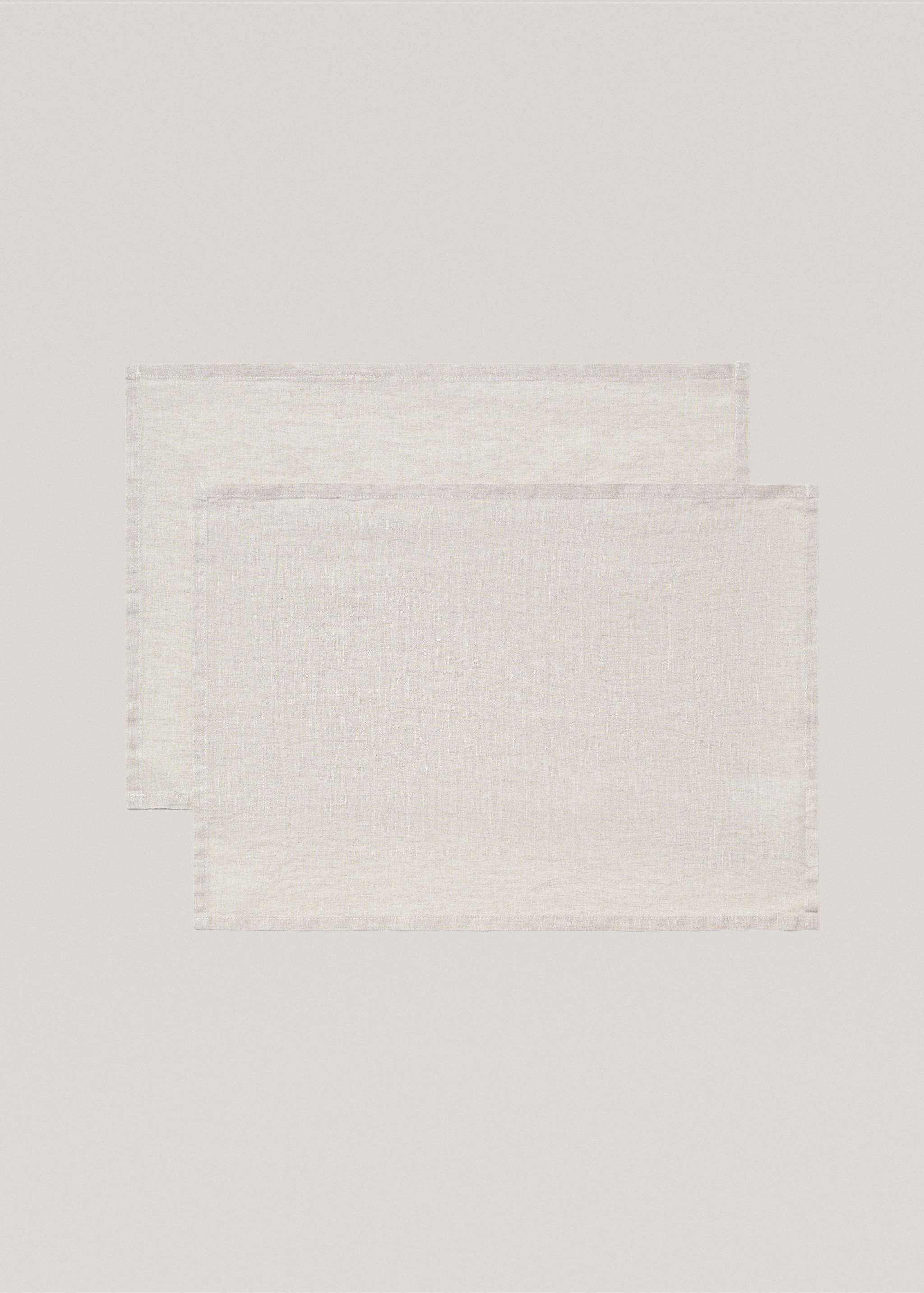 Prostírání 100% len - Zboží bez modelu, Béžová. Ref: 57076717-00.