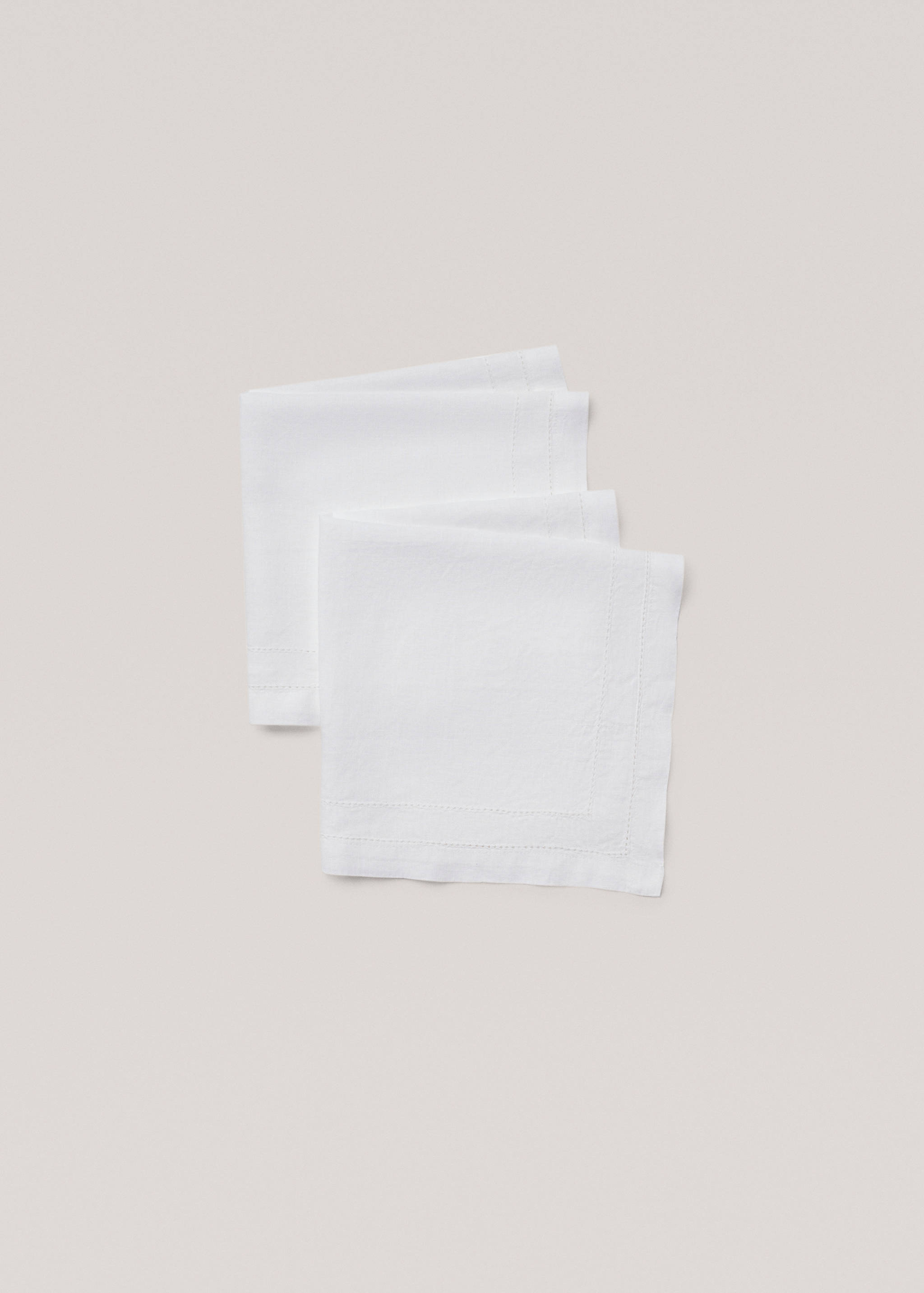 100% linen napkins with double hemstitch - Article without model