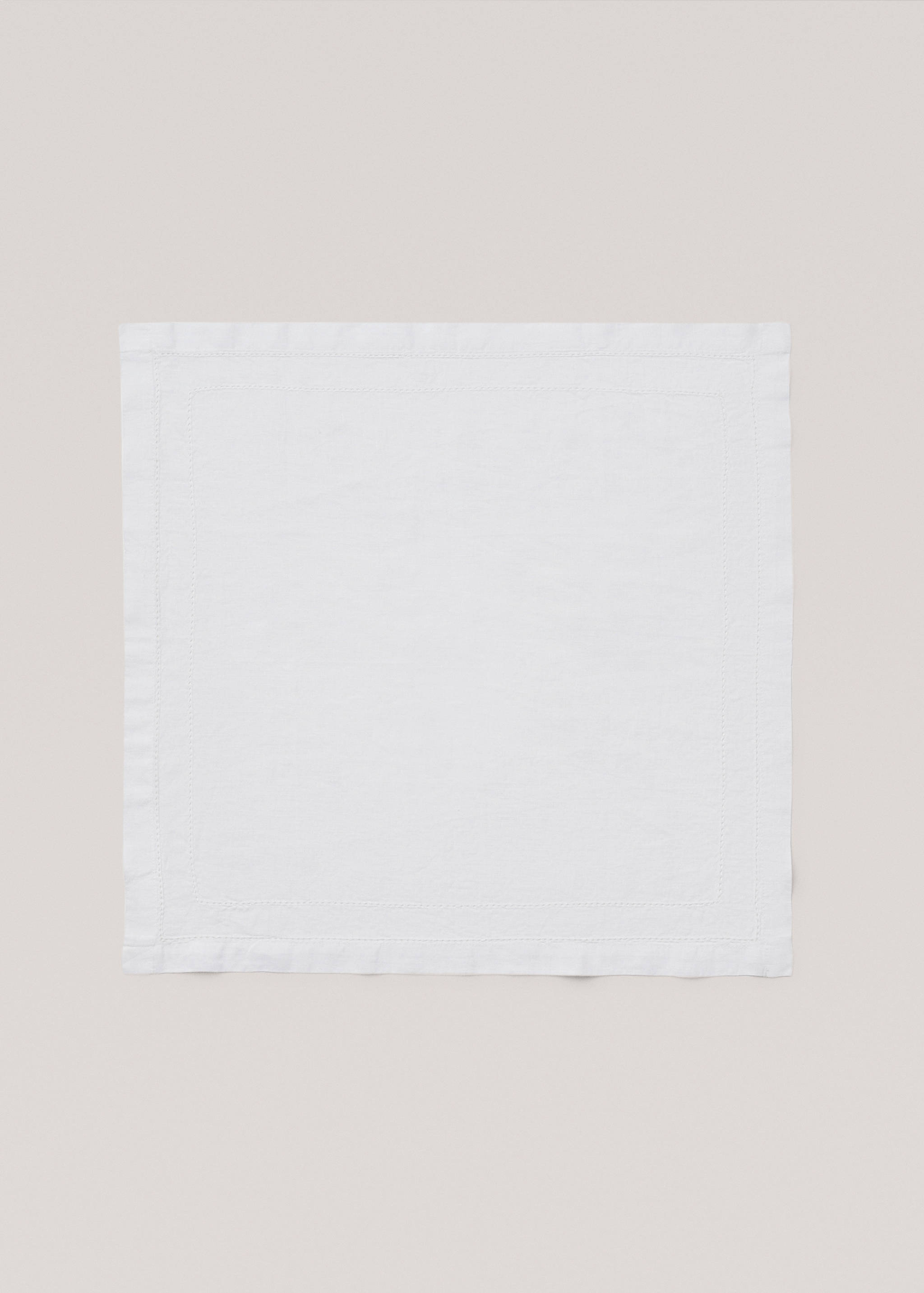 100% linen napkins with double hemstitch - Details of the article 1