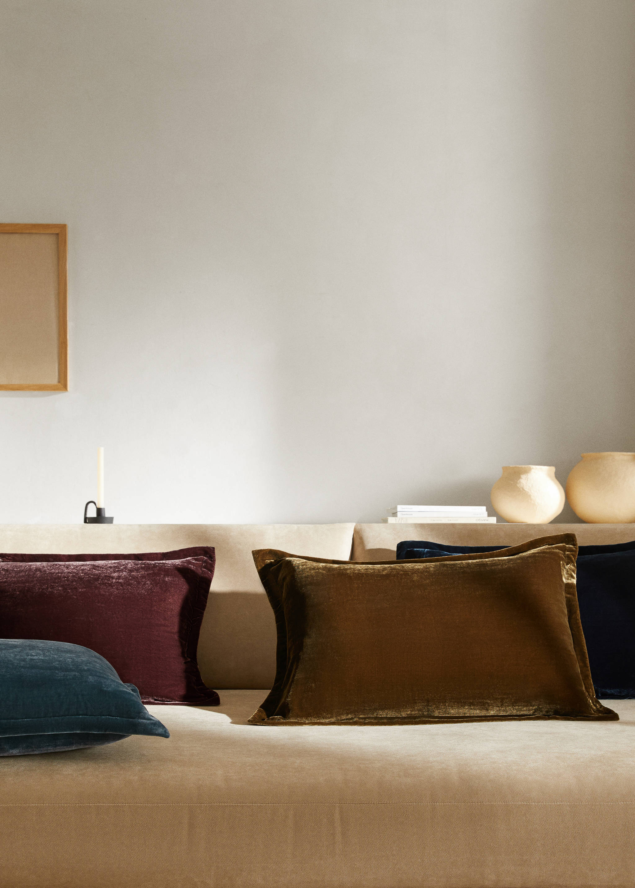 Velvet cushion cover 40x60cm - General plane