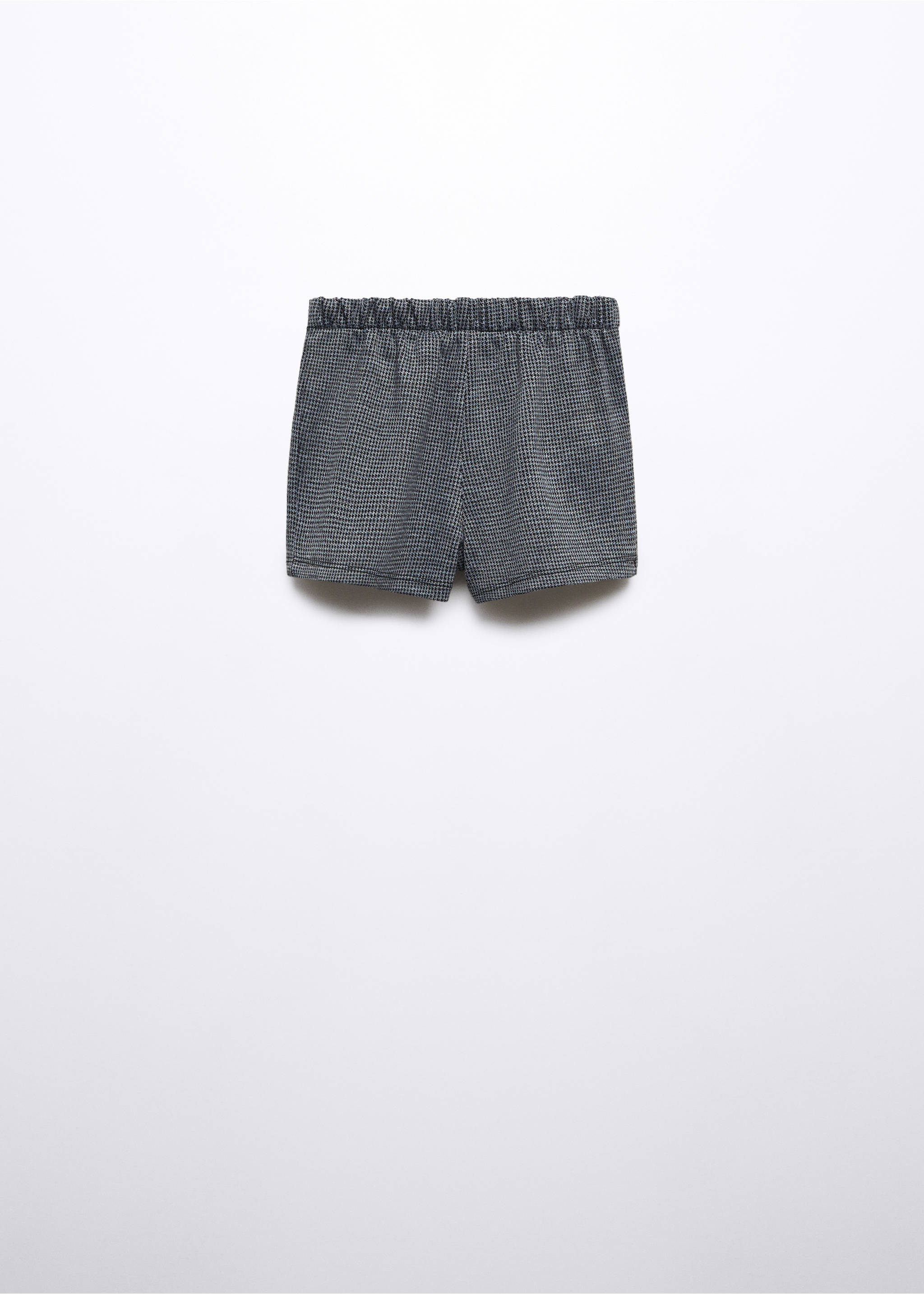 Houndstooth skirt pants - Reverse of the article, Charcoal. Ref: 57077115-00.