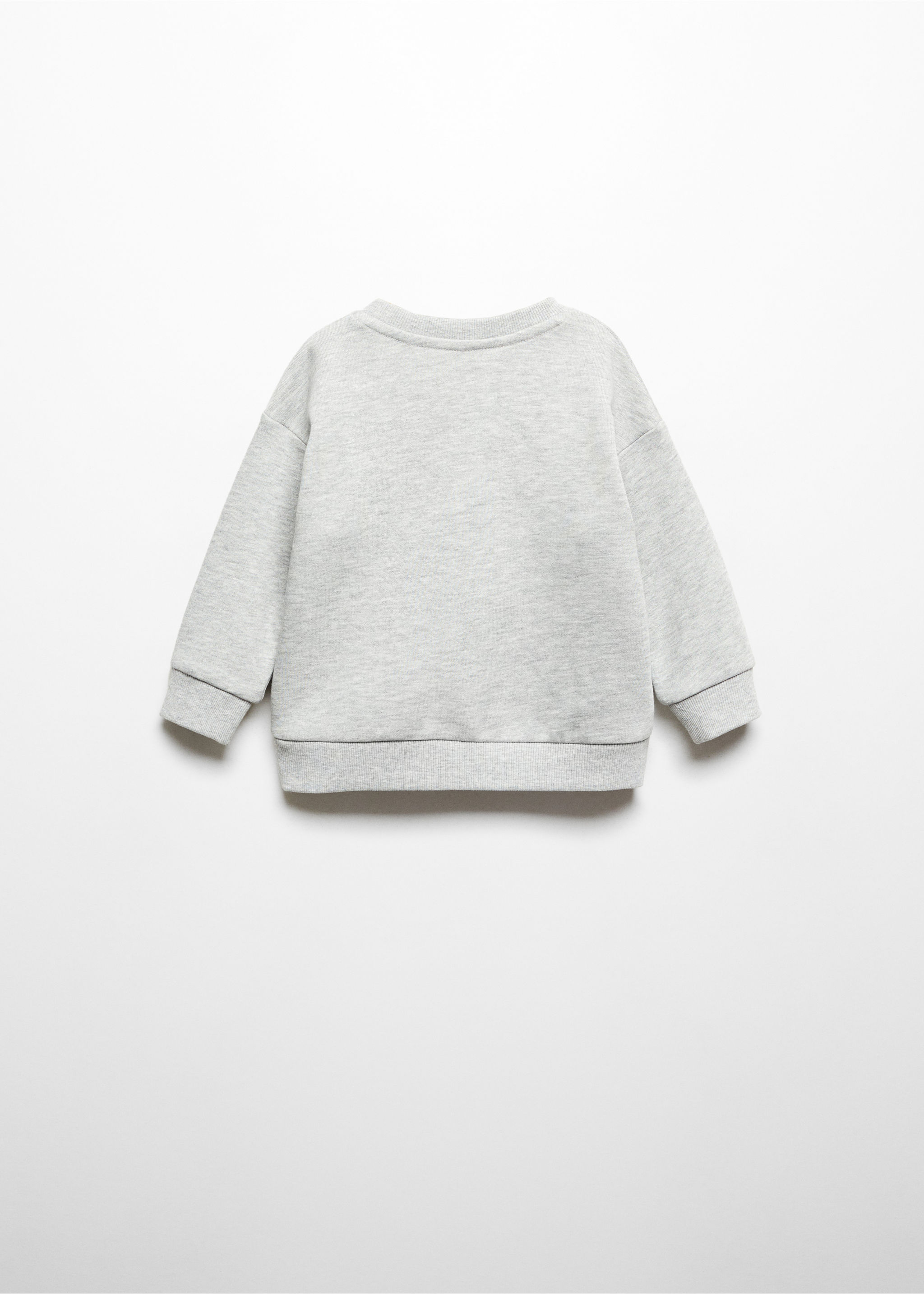 Message cotton sweatshirt - Reverse of the article