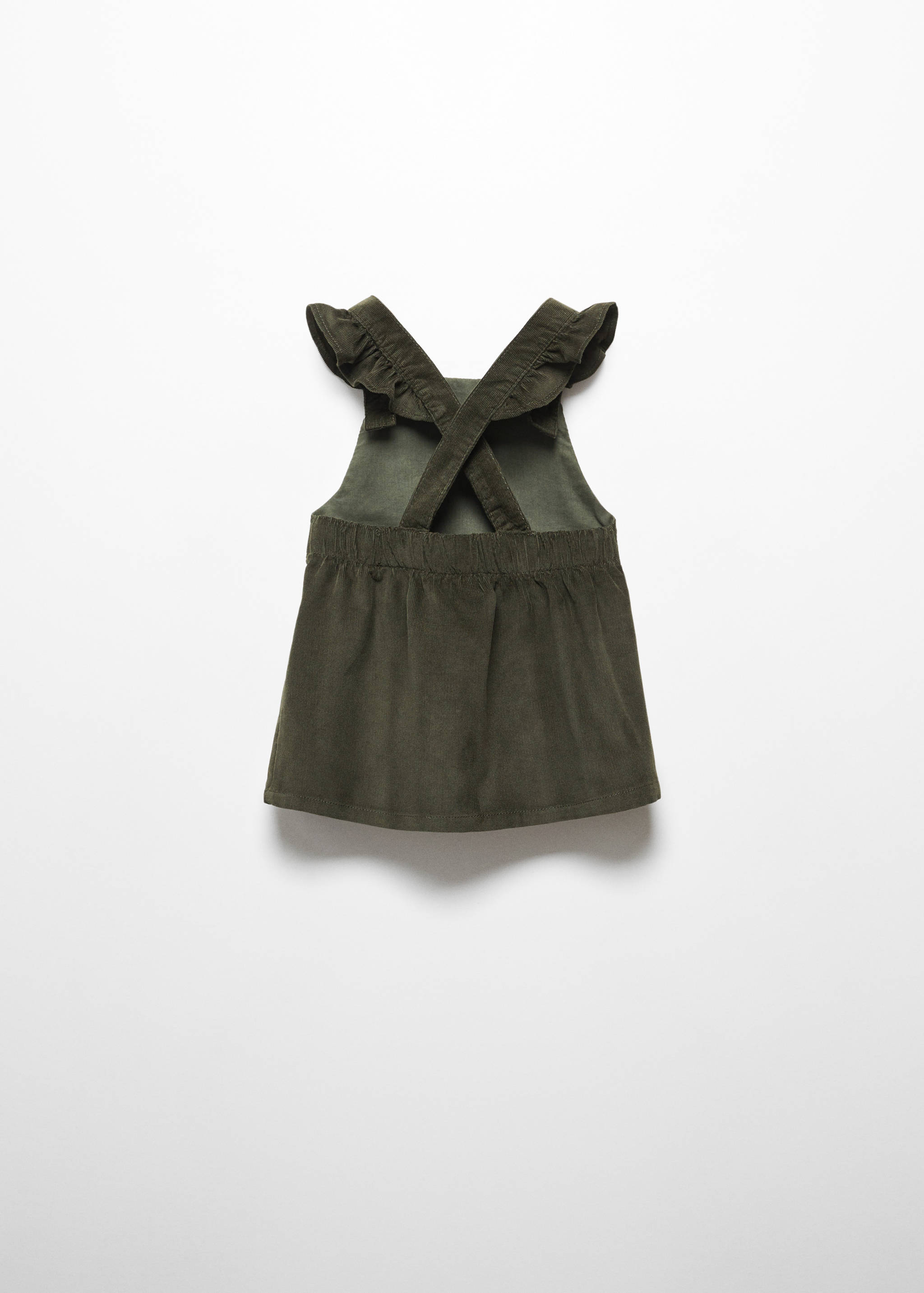 Corduroy pinafore dress - Reverse of the article