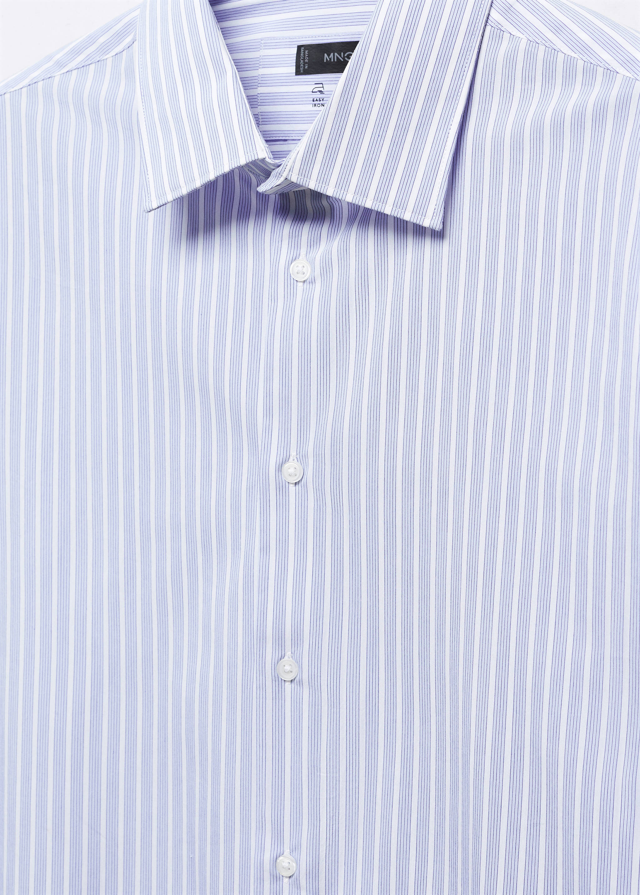 Stretch-fabric slim-fit striped shirt - Details of the article 8