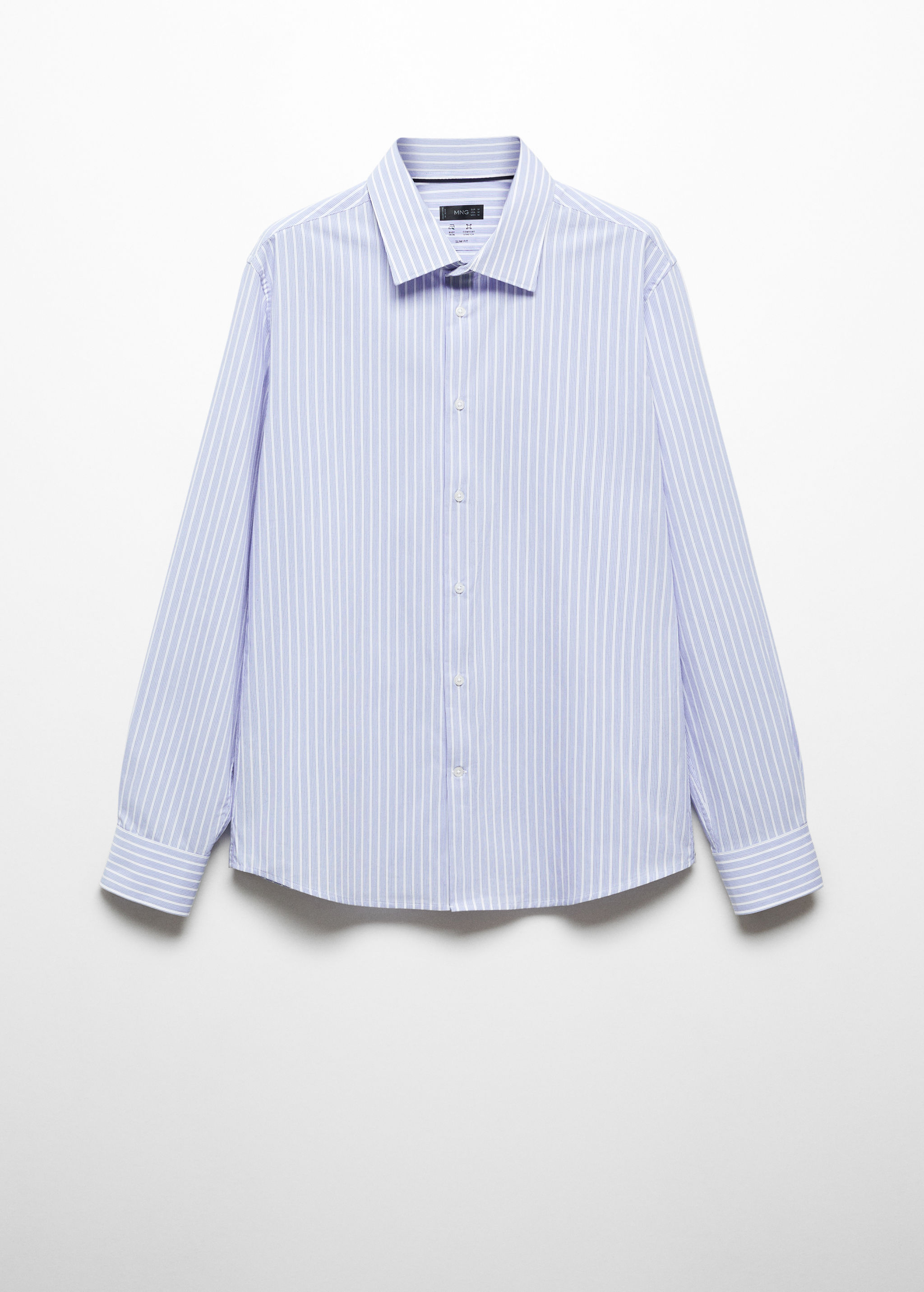 Camisa slim fit ratlles teixit strech - Article sense model