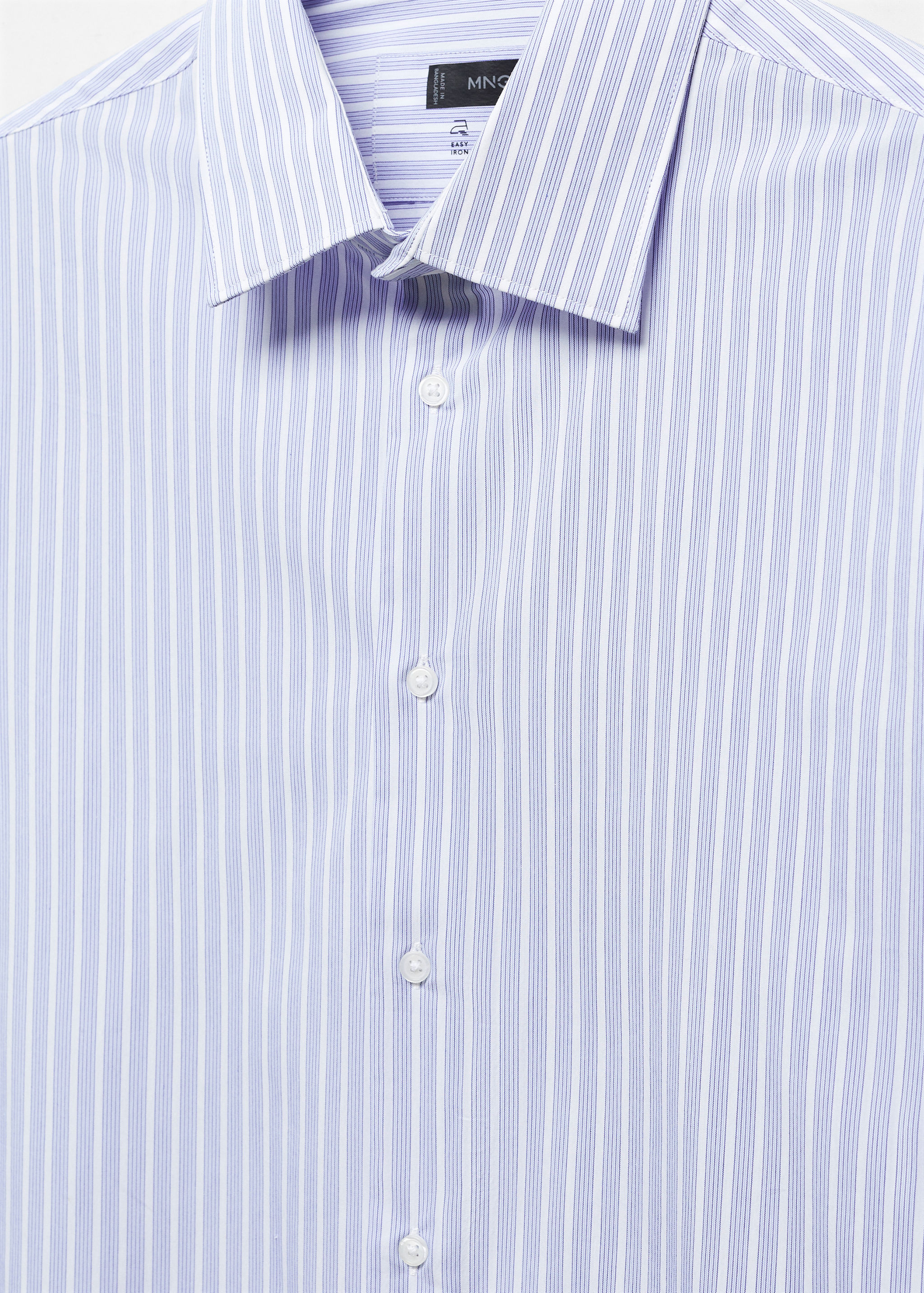 Camisa slim fit ratlles teixit strech - Detall de l'article 8