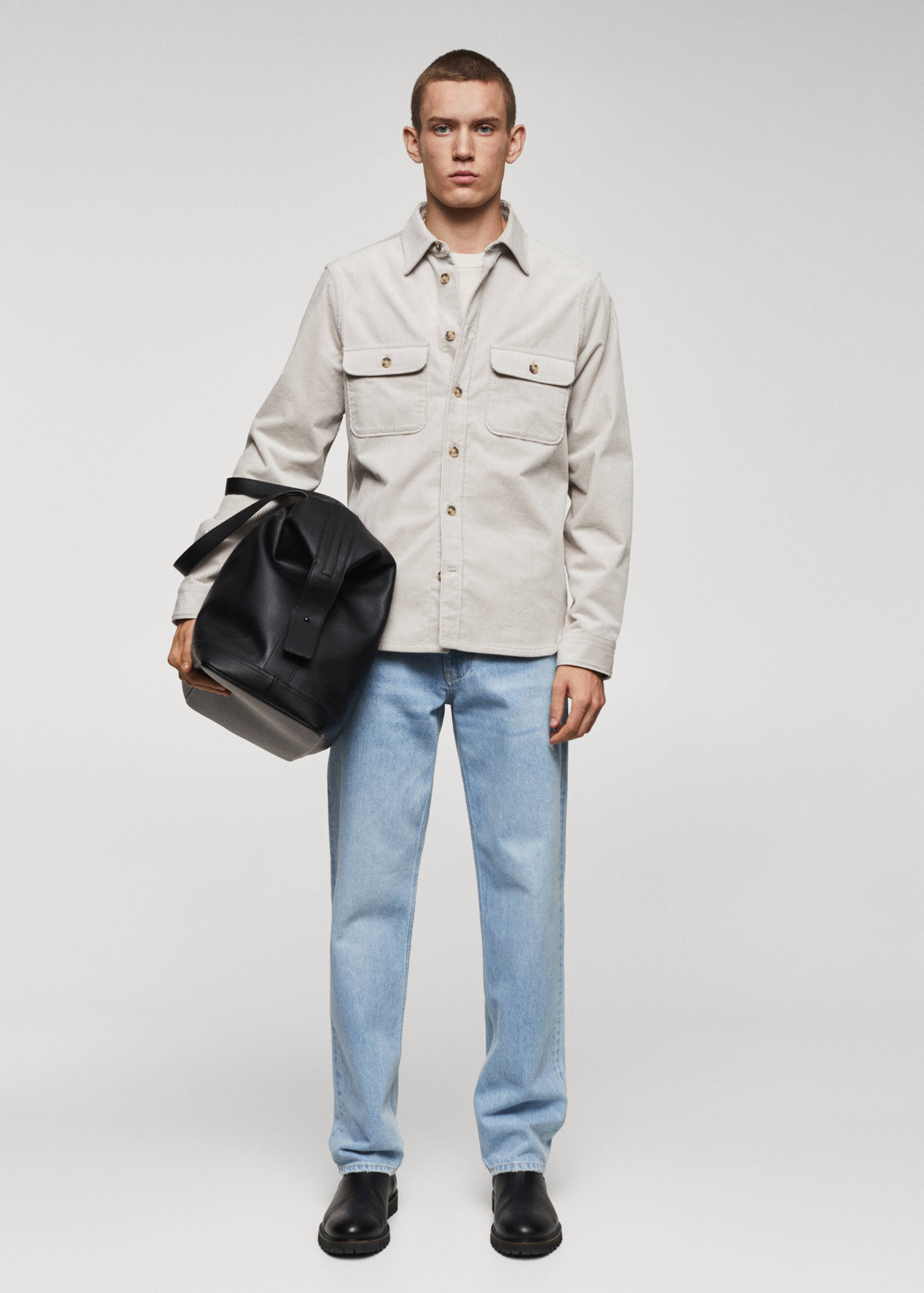 Cord-Overshirt mit Taschen - Allgemeine Ansicht