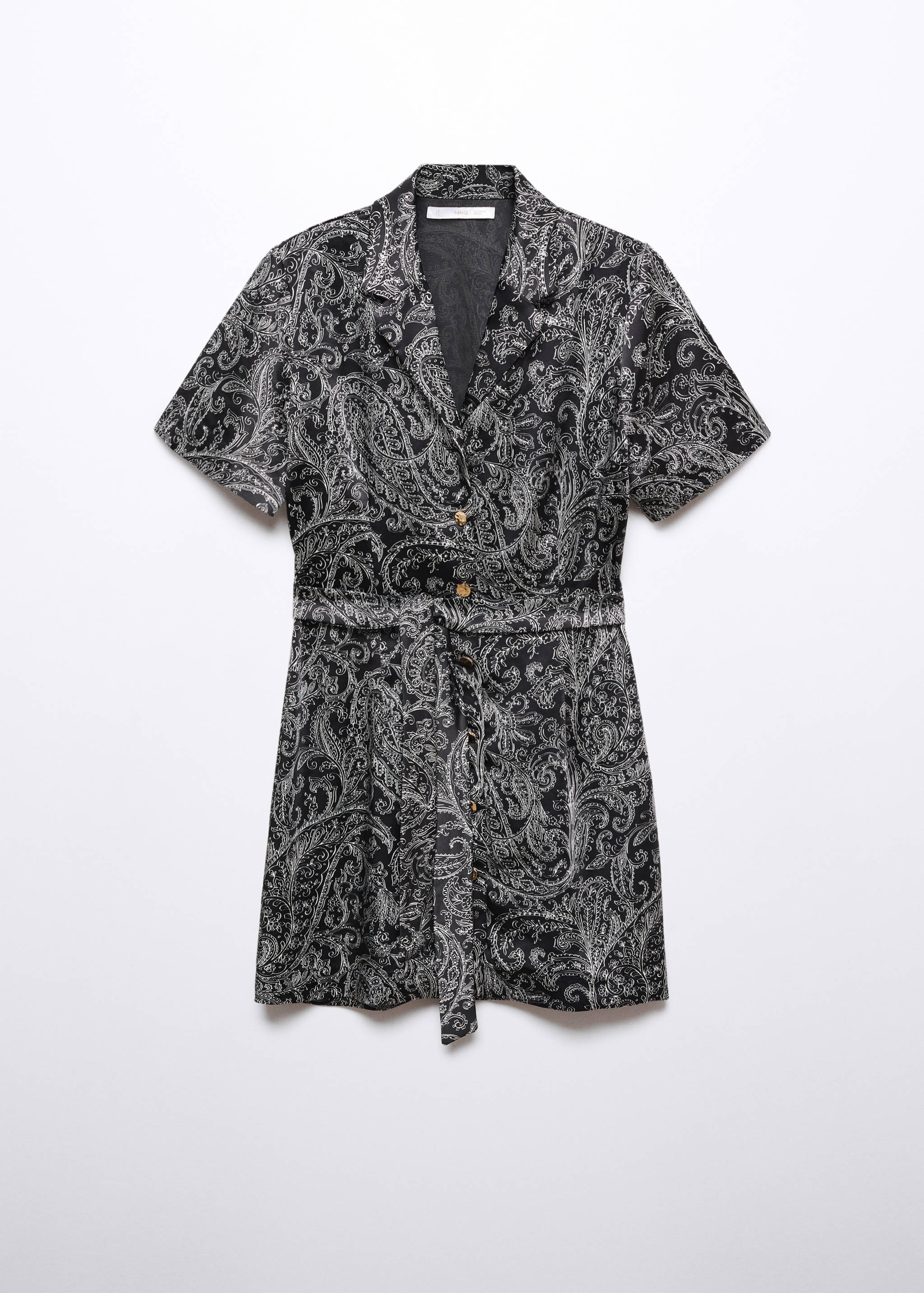 Vestit estil camisa estampat caixmir - Article sense model