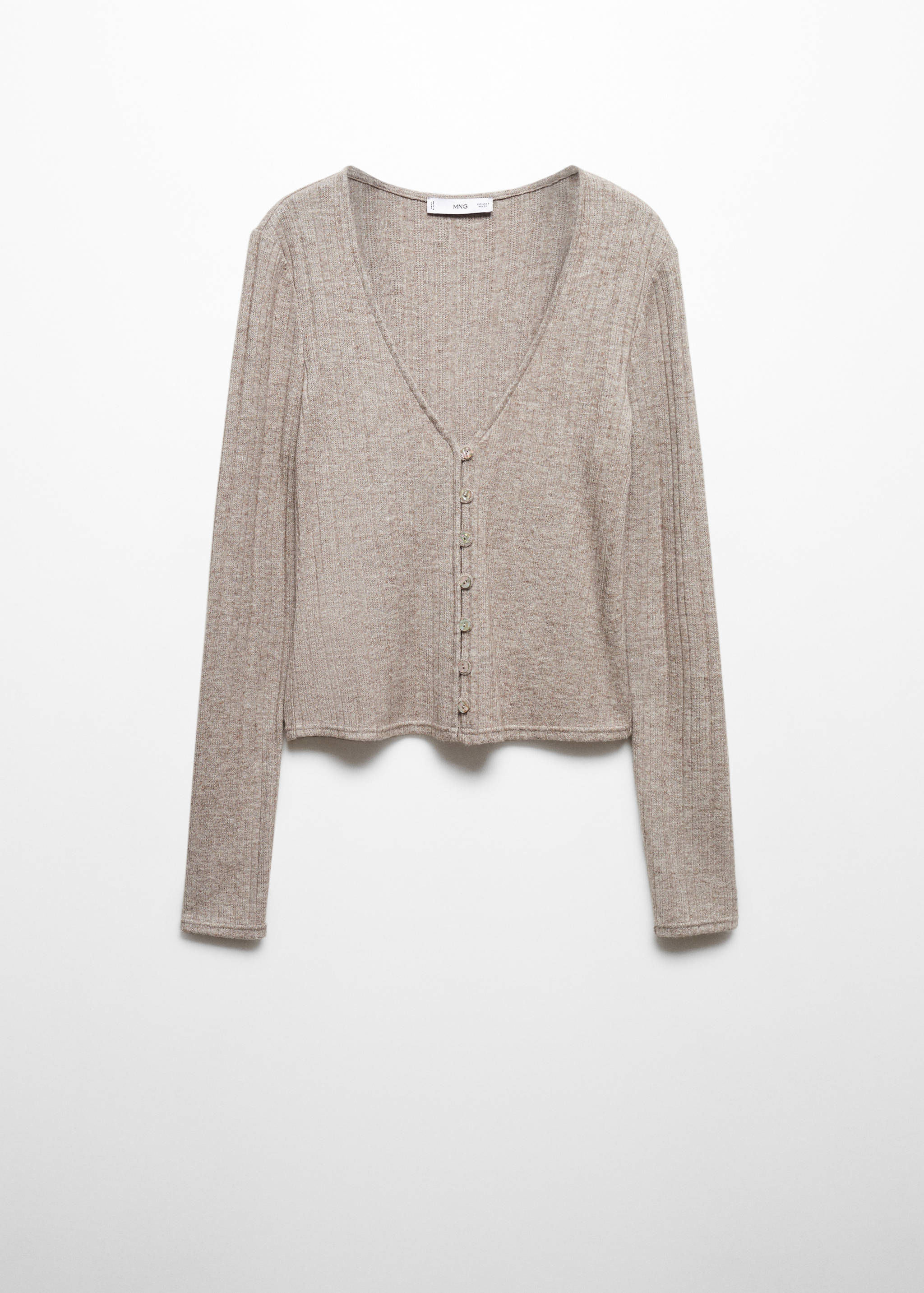 Knitted t-shirt with button - Article without model