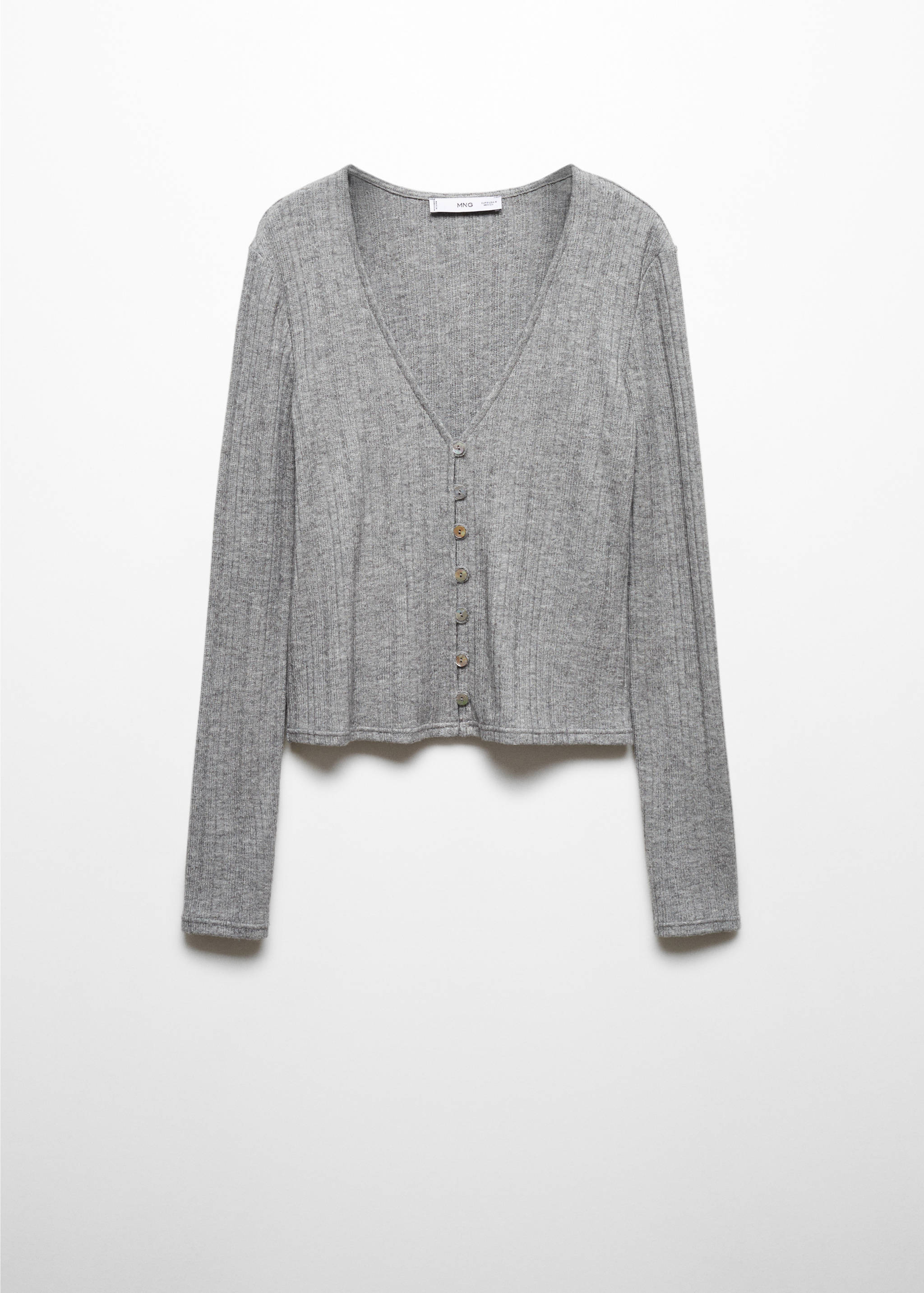 Knitted t-shirt with button - Article without model