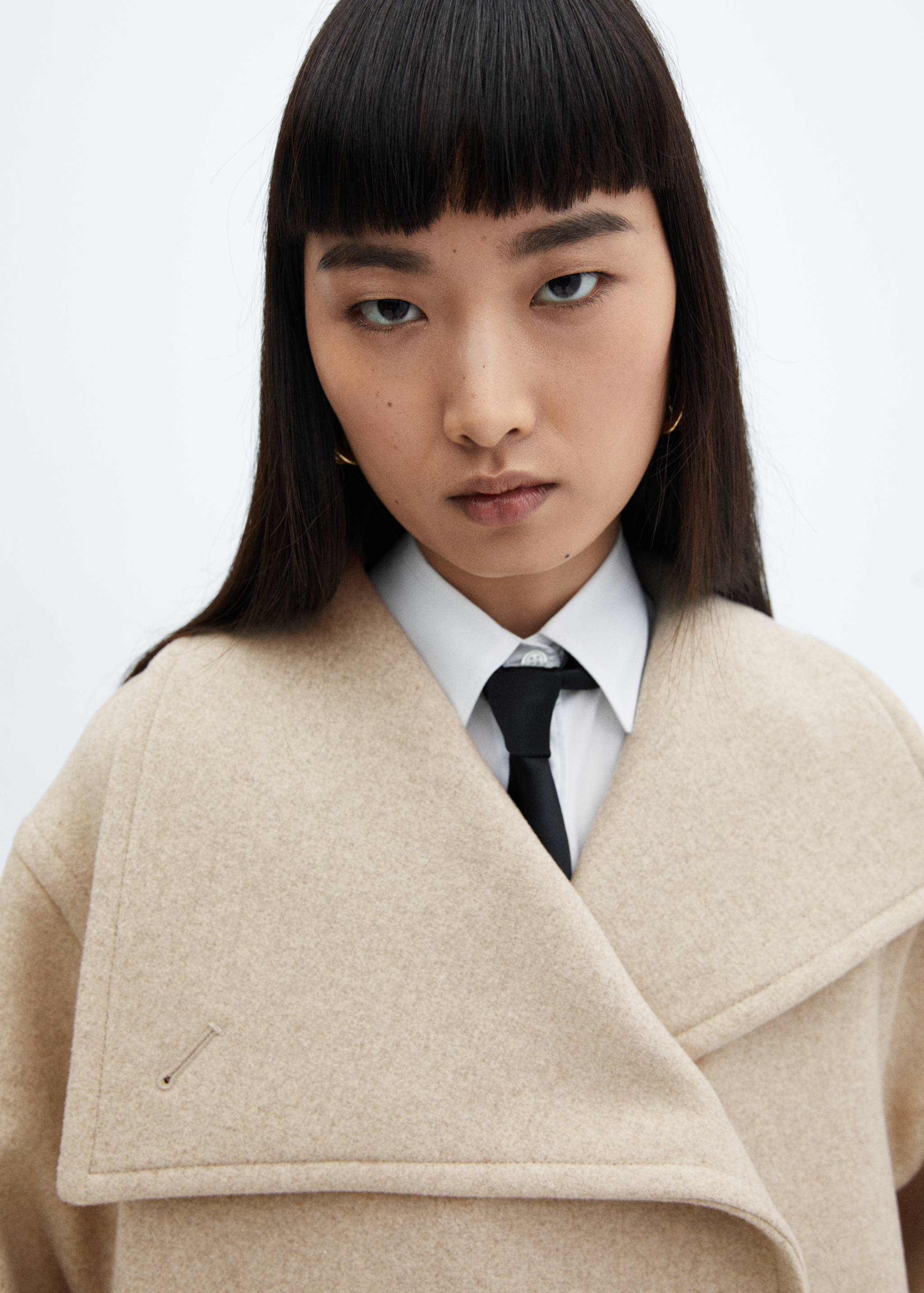 Παλτό μίντι μεγάλο πέτο - Λεπτομέρεια του προϊόντος 1