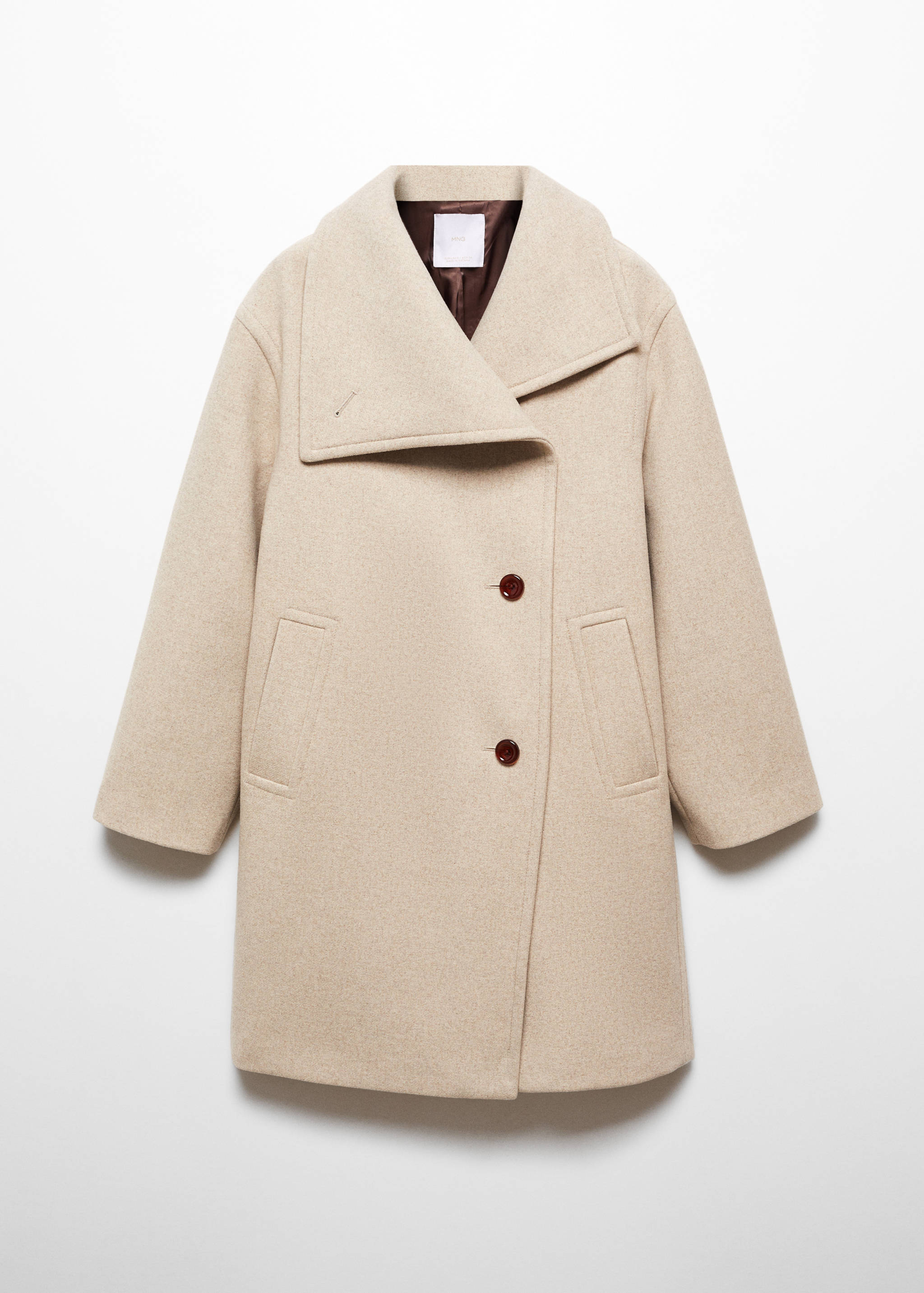Midi maxi lapel coat - Article without model