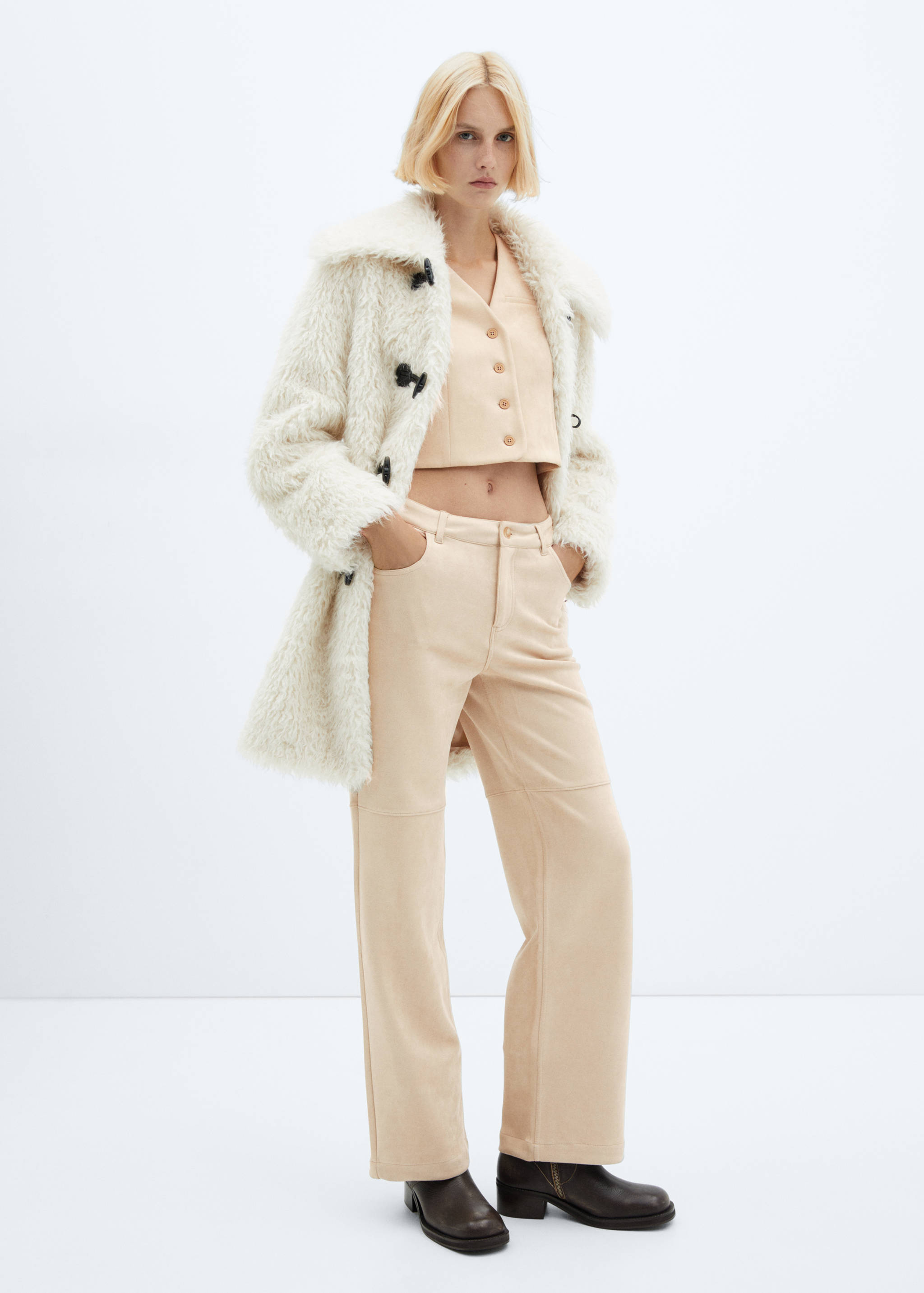 Pantalons doble faç costures - Pla general