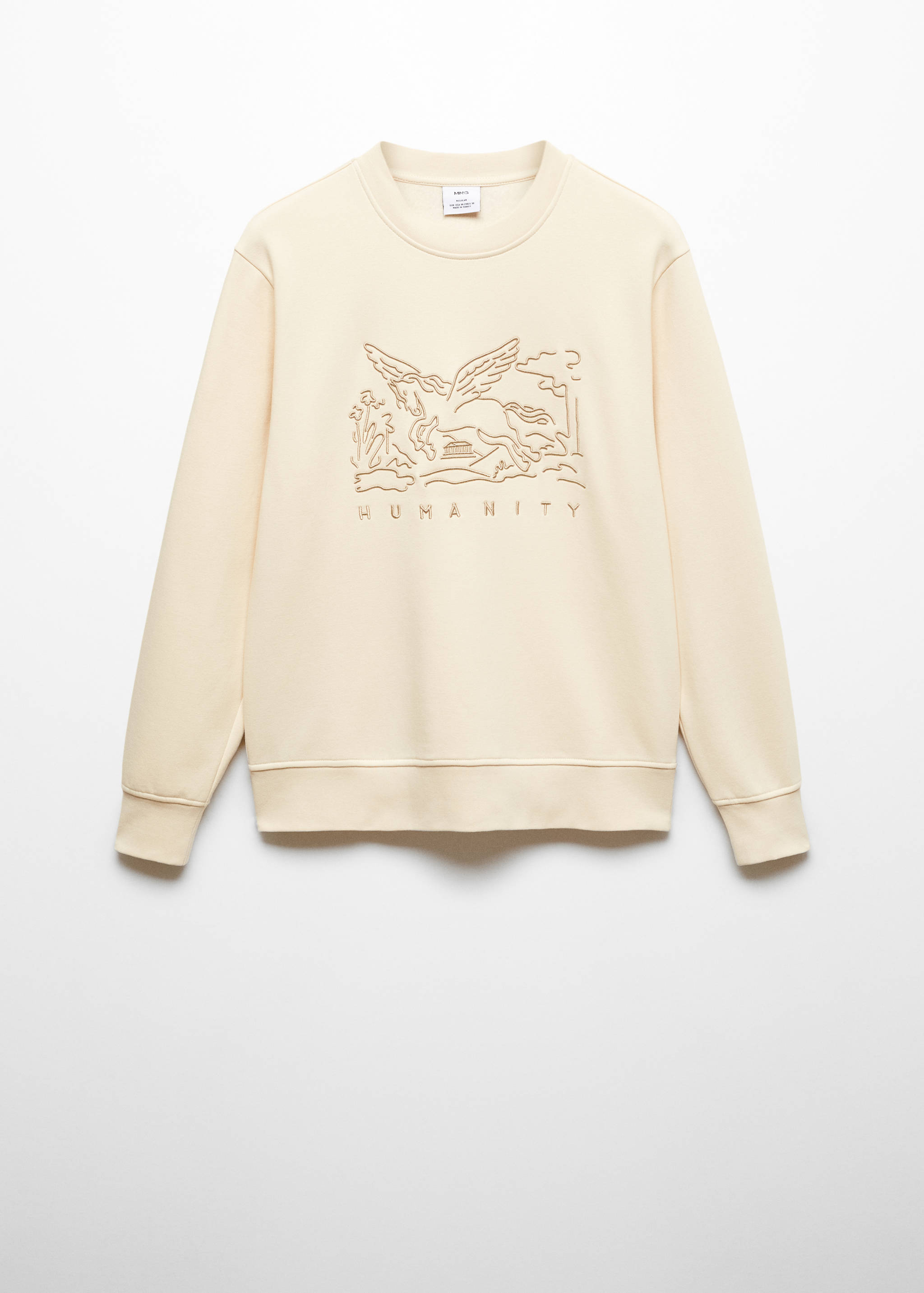 Sweat-shirt coton détails brodés - Article sans modèle