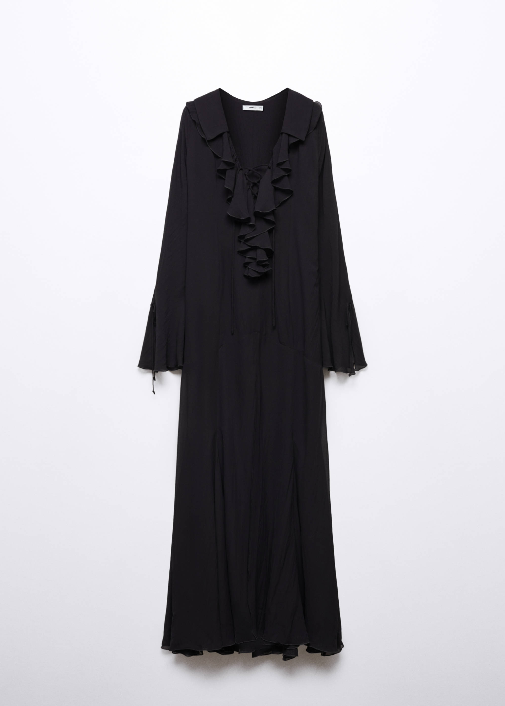 Rüschenkleid mit Trompetenärmel - Artikel ohne Model