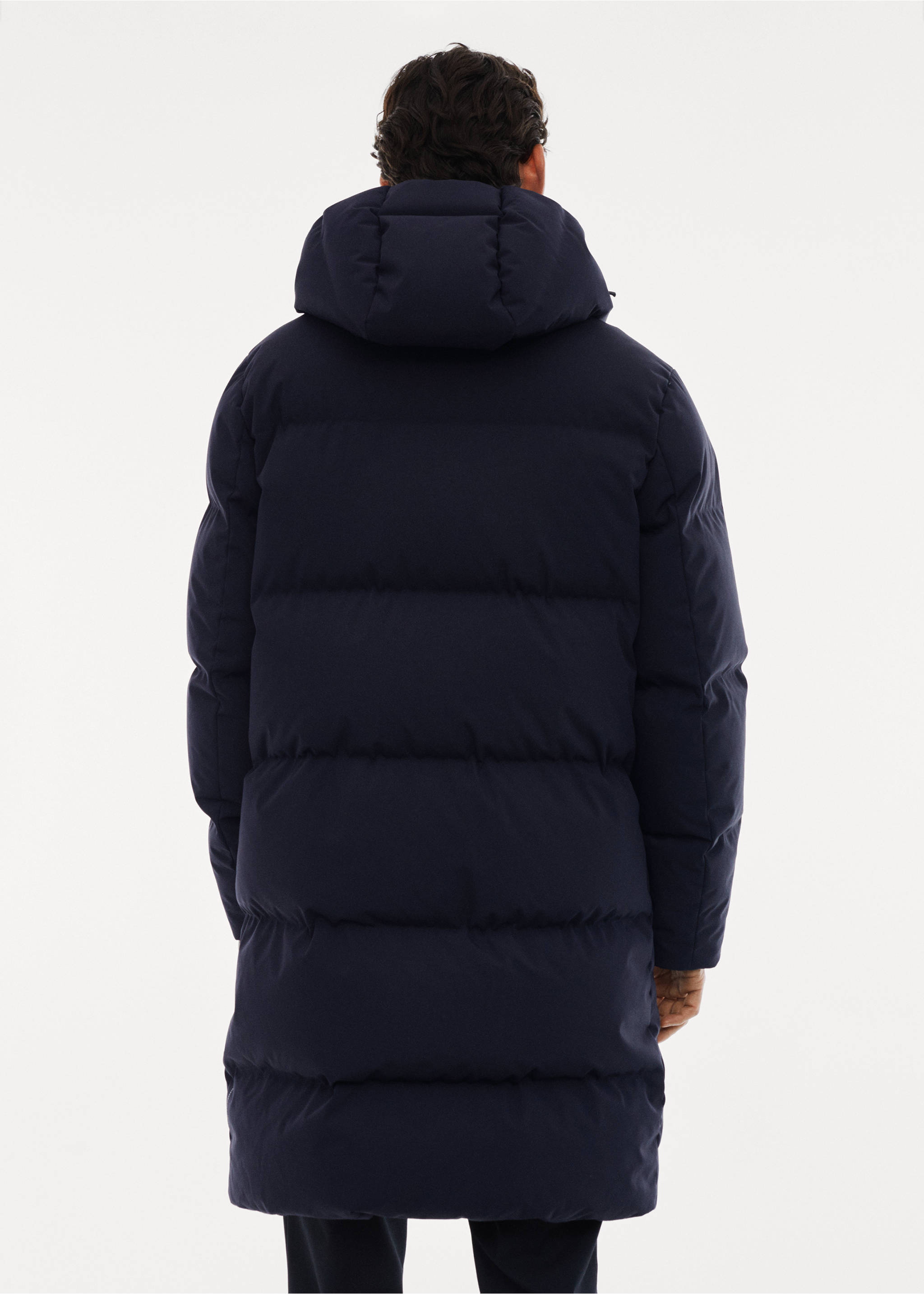 Water-repellent down anorak - Reverse of the article, Navy. Ref: 57078263-00.