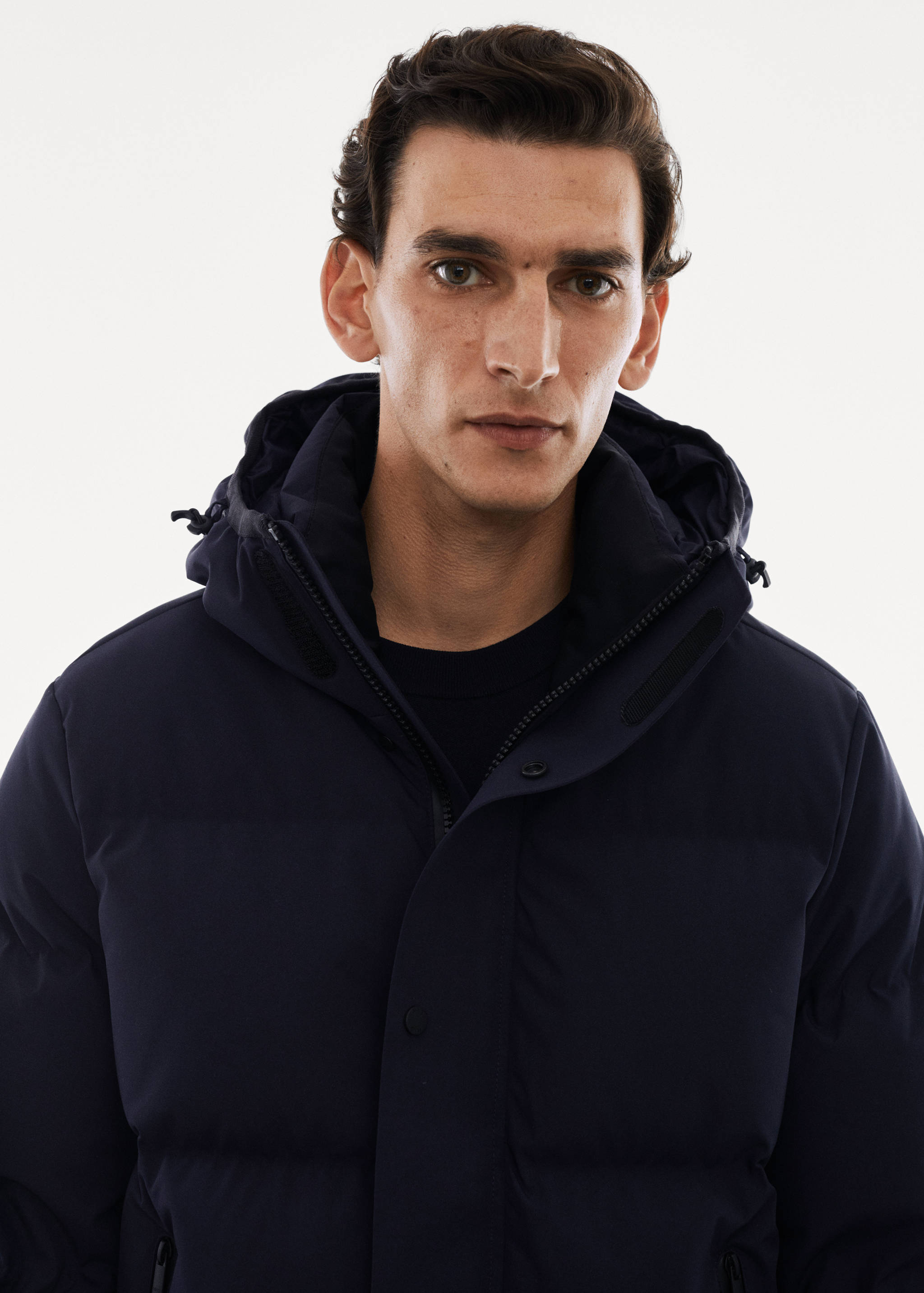 Water-repellent down anorak - Details of the article 1