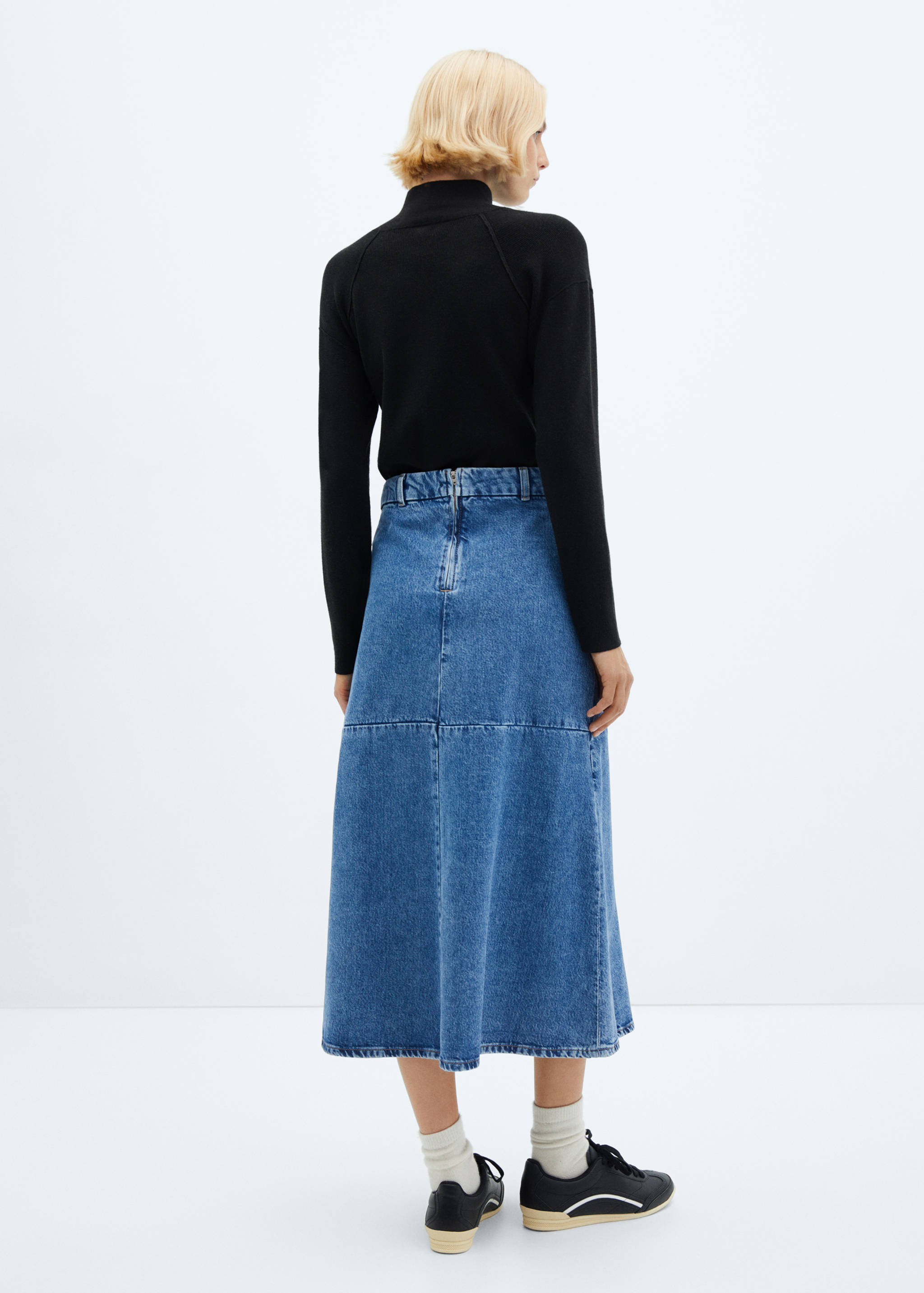 Falda vaquera evasé - Reverso del artículo