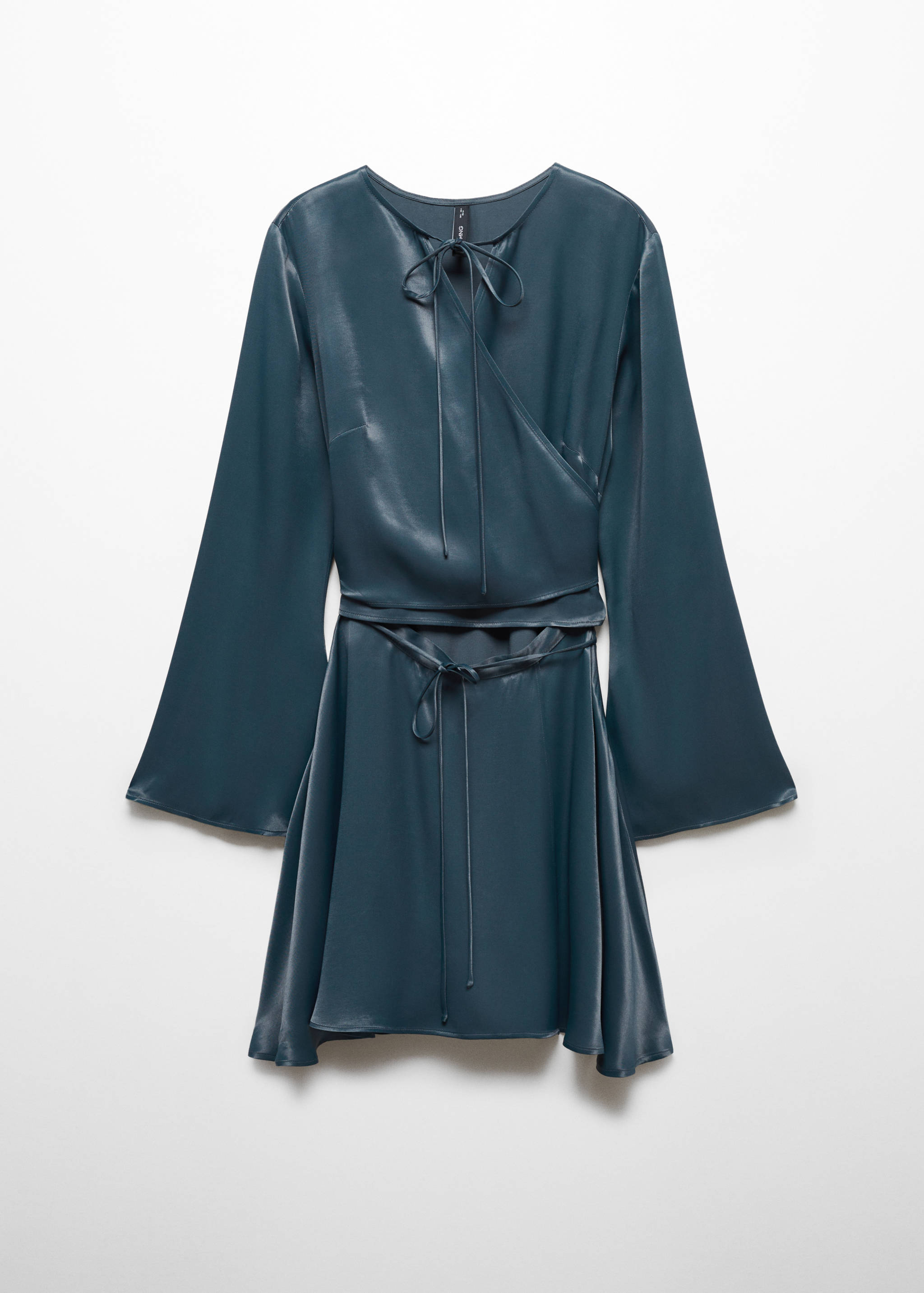 Wrapped satin dress - Article without model