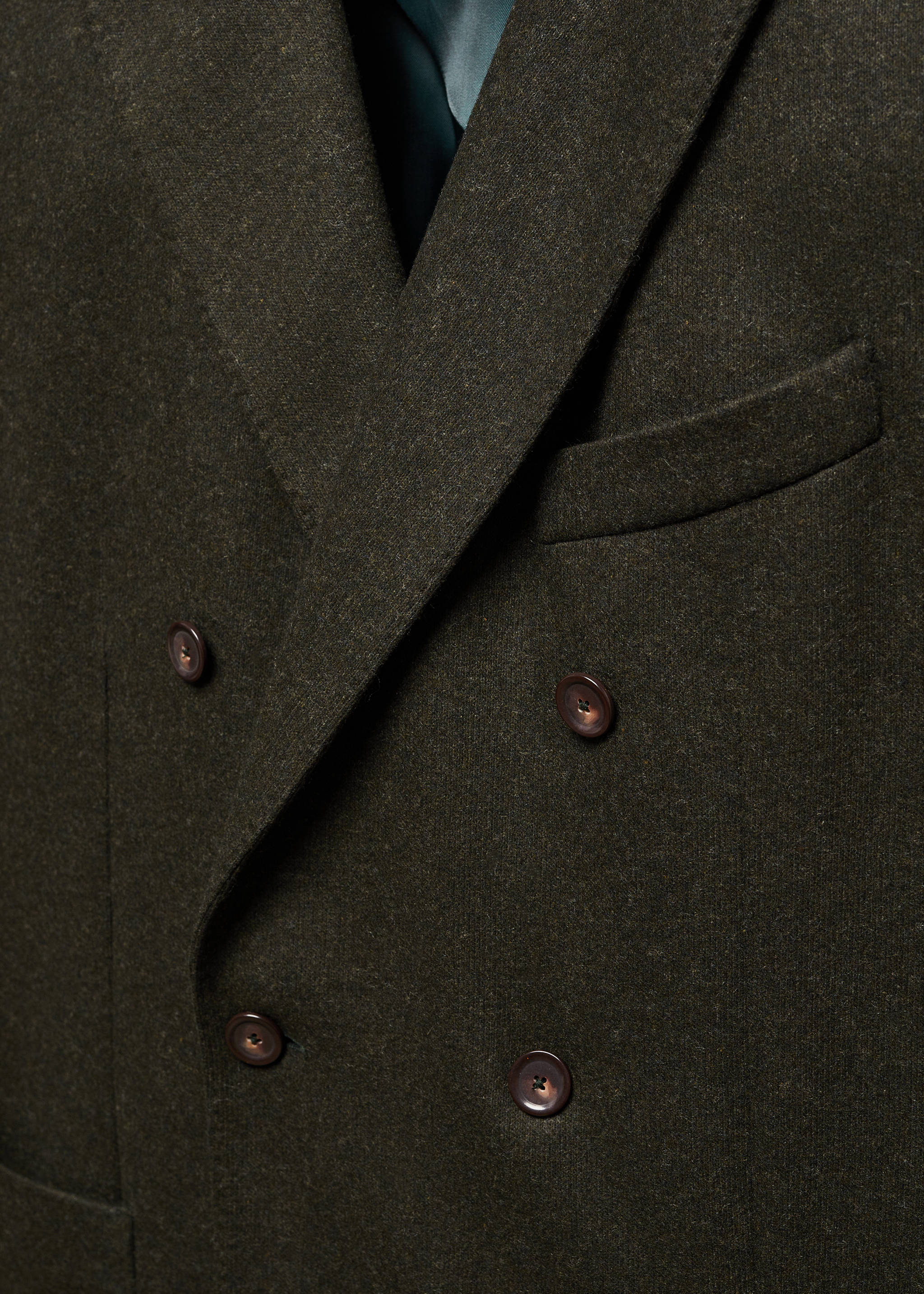 Doppelreihiger Blazer aus Schurwolle - Detail des Artikels 8