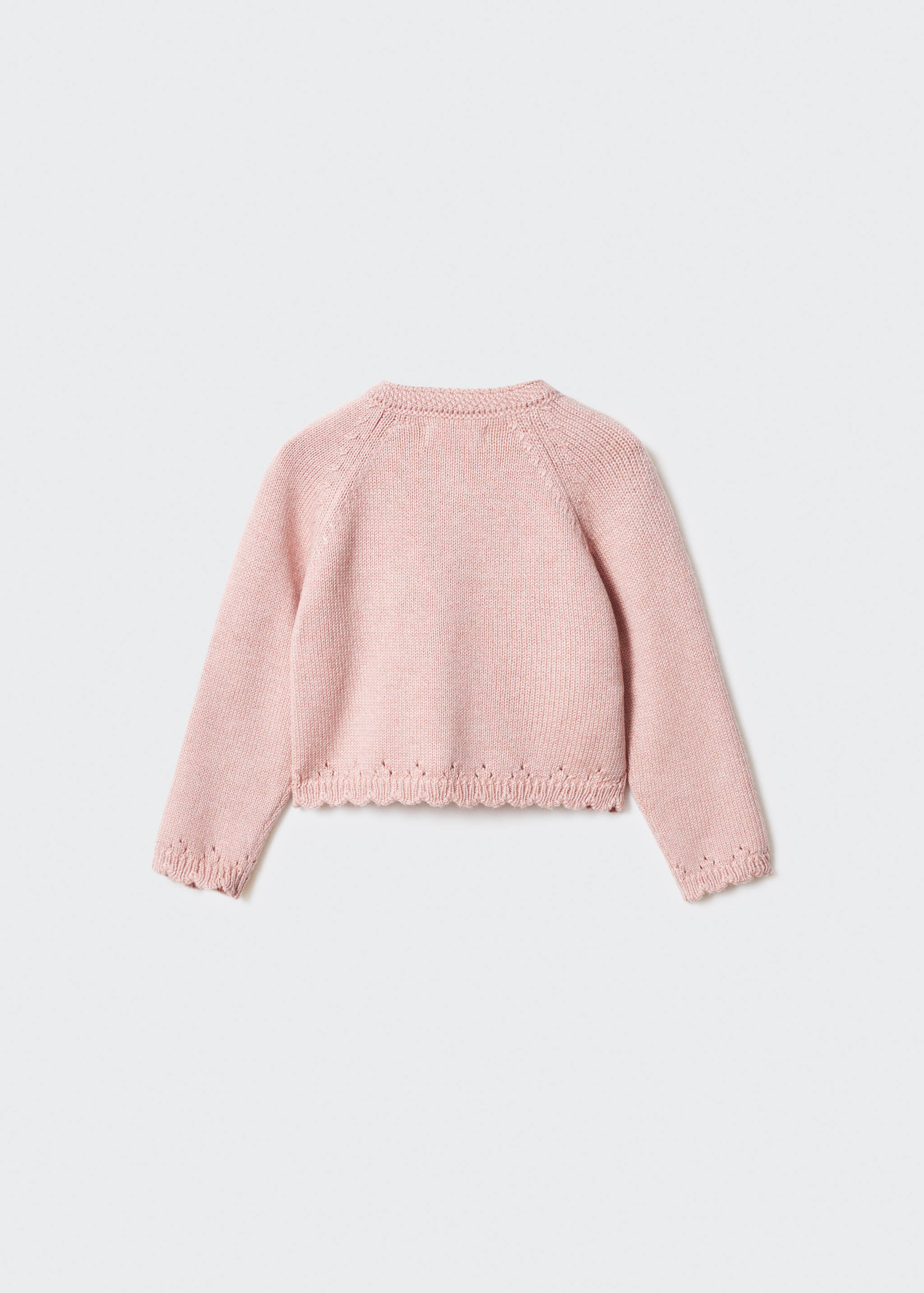 Button knit cardigan - Reverse of the article