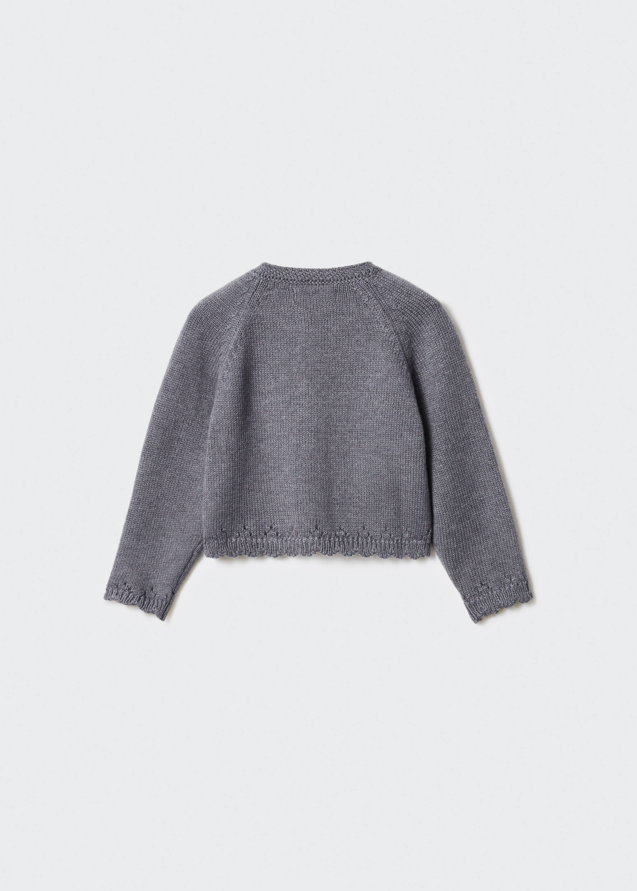 Button knit cardigan - Reverse of the article