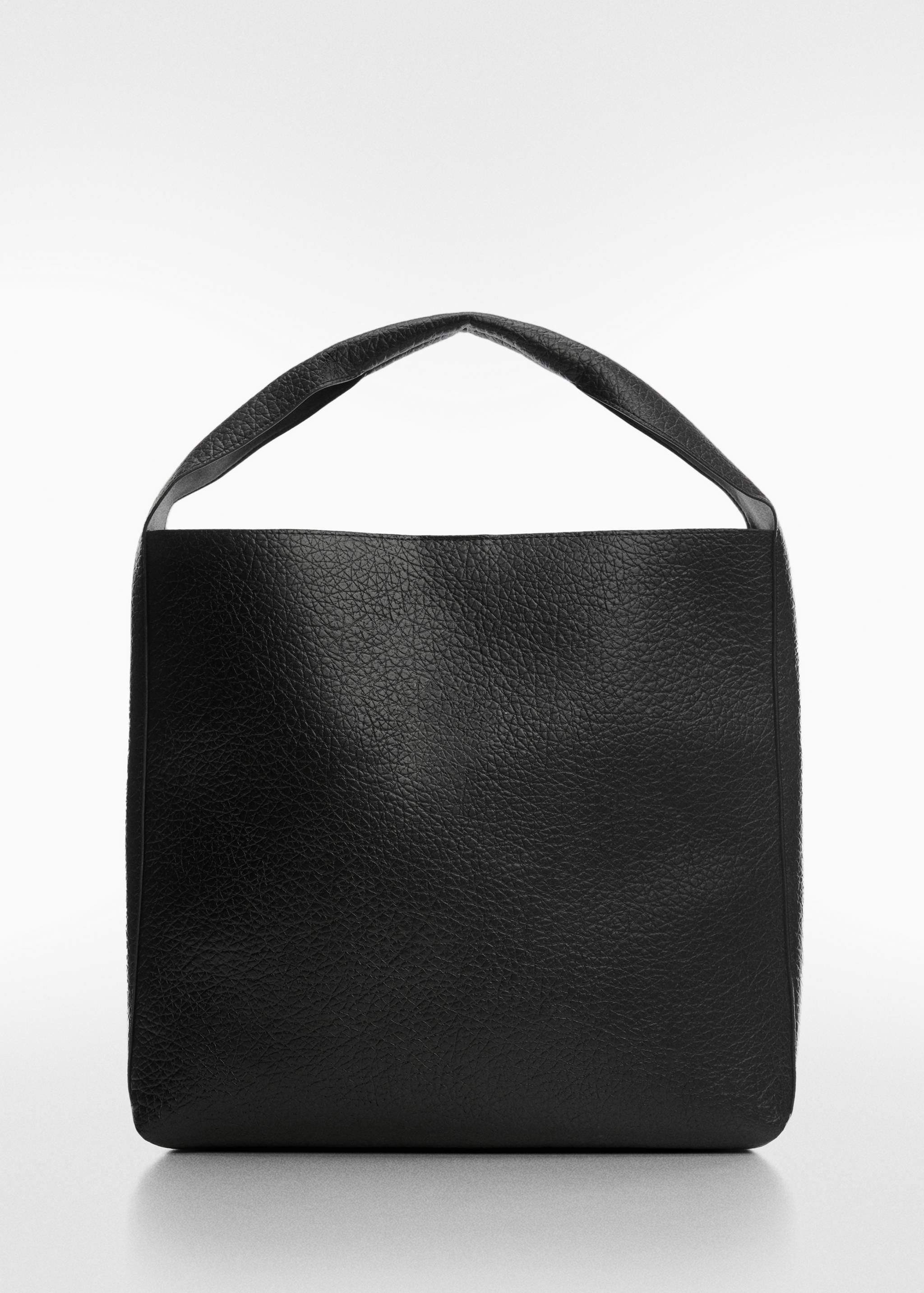 Faux-leather shopper bag - Article without model