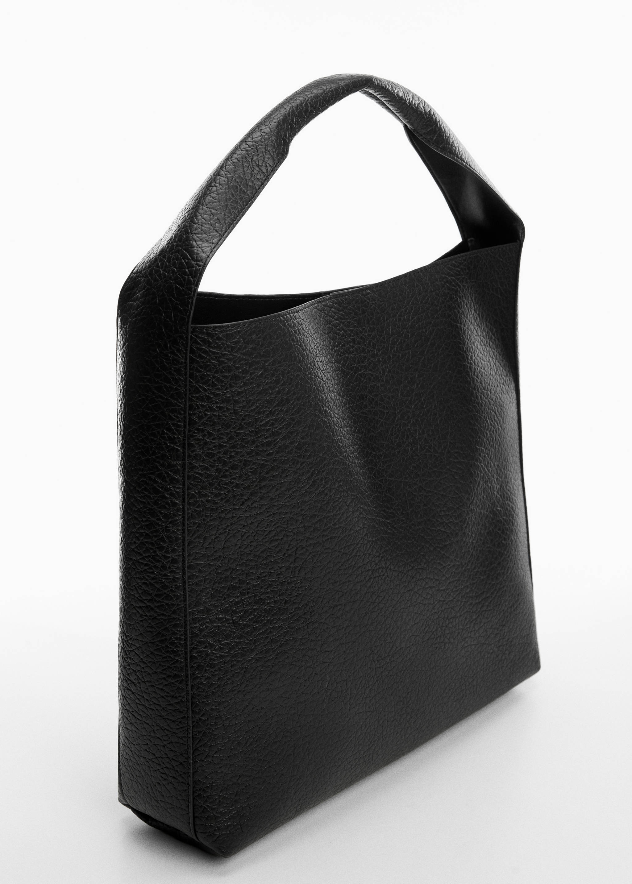 Faux-leather shopper bag - Medium plane