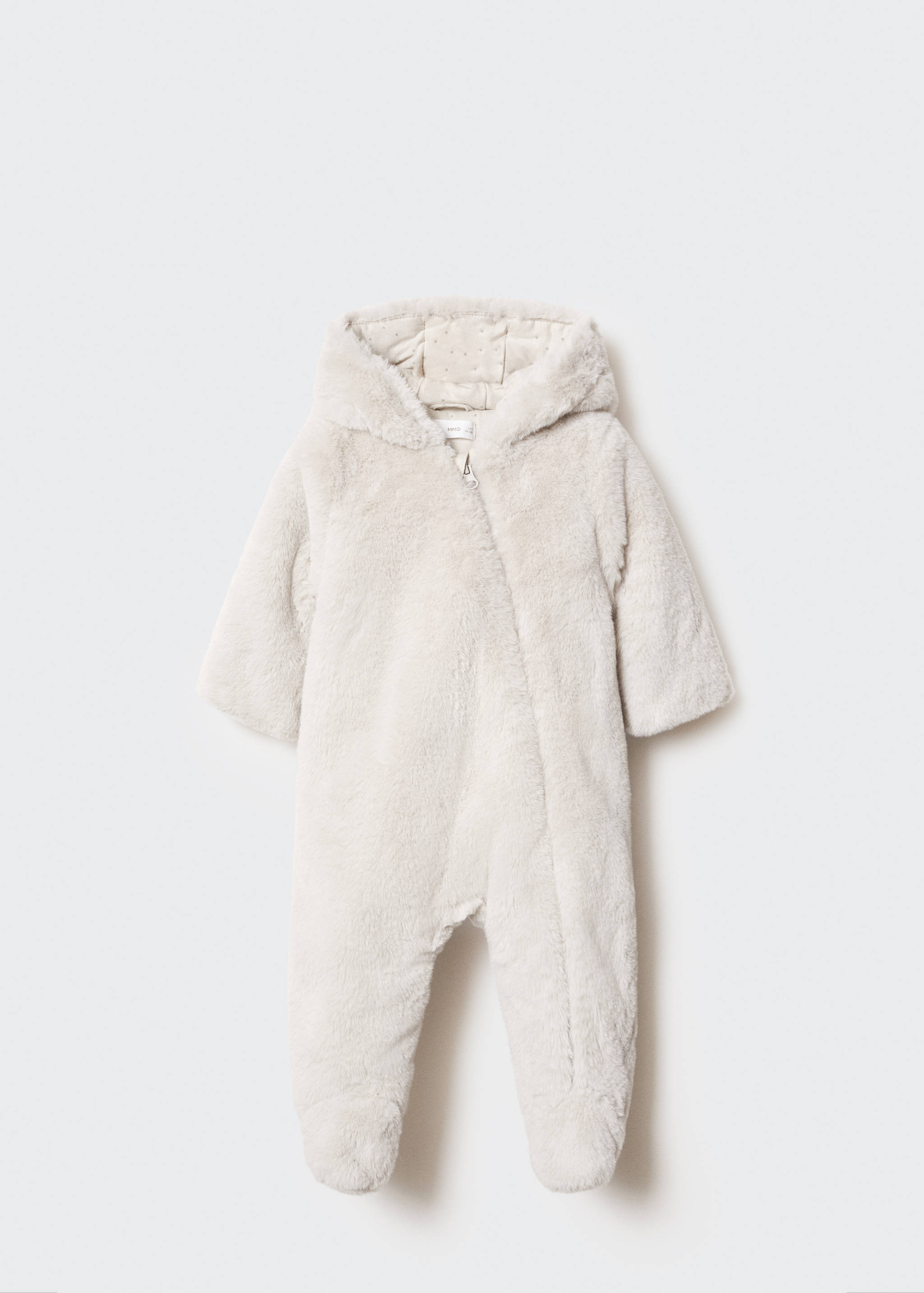 Faux-fur one piece suit - Article without model