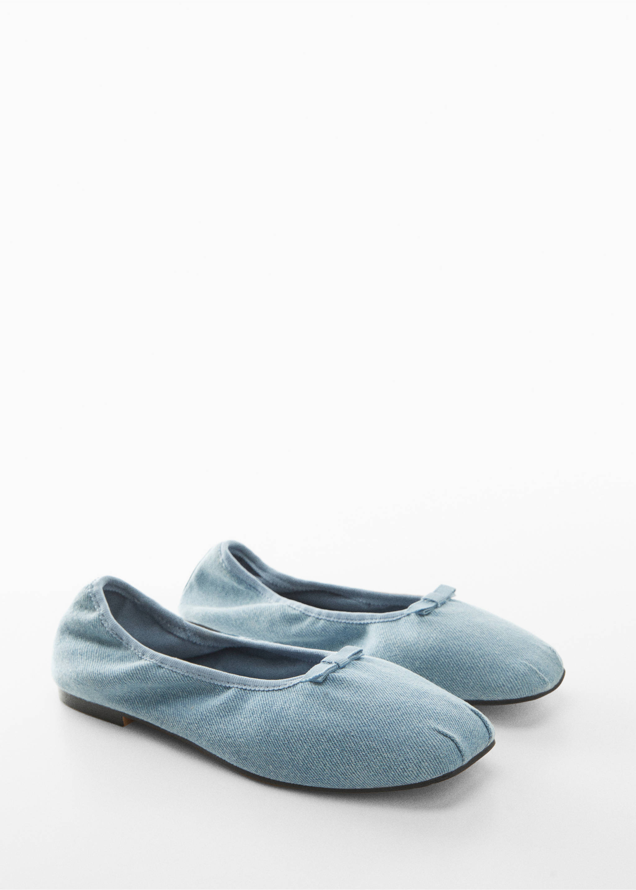 Denim ballerinas - Medium plane, Medium Blue. Ref: 57078638-00.