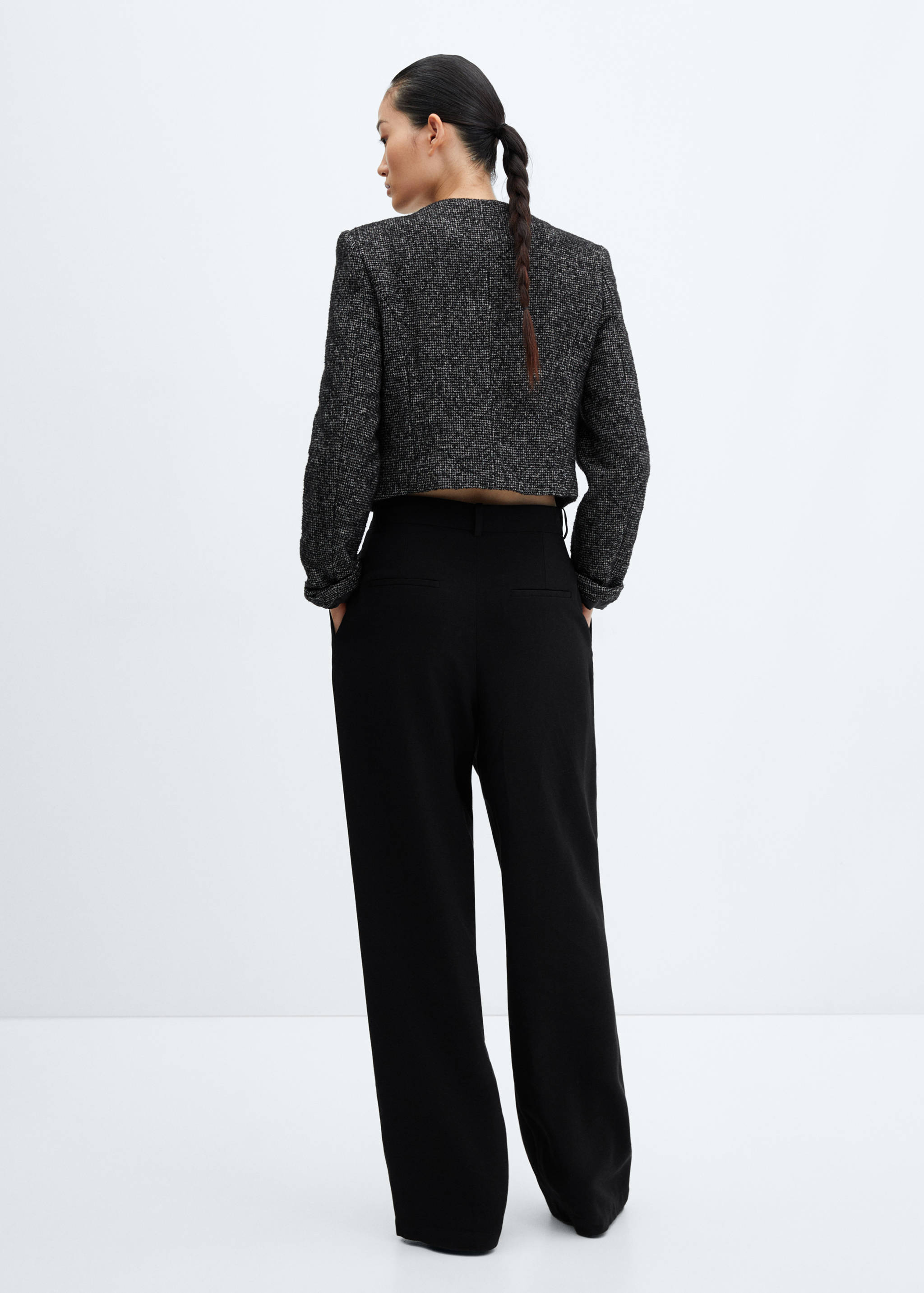 Veste en tweed à poches - Verso de l’article