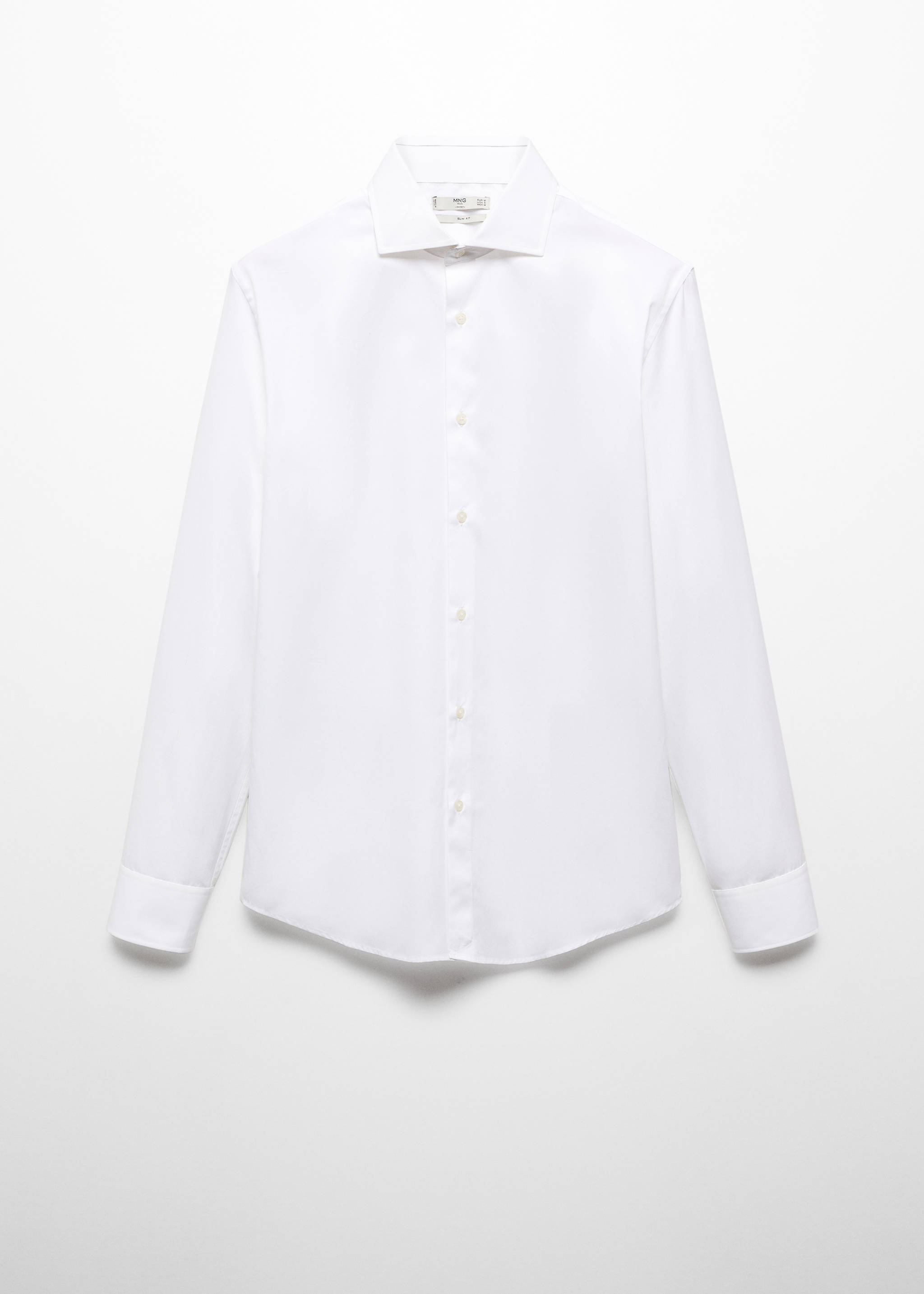 Slim-fit cotton poplin suit shirt - Article without model