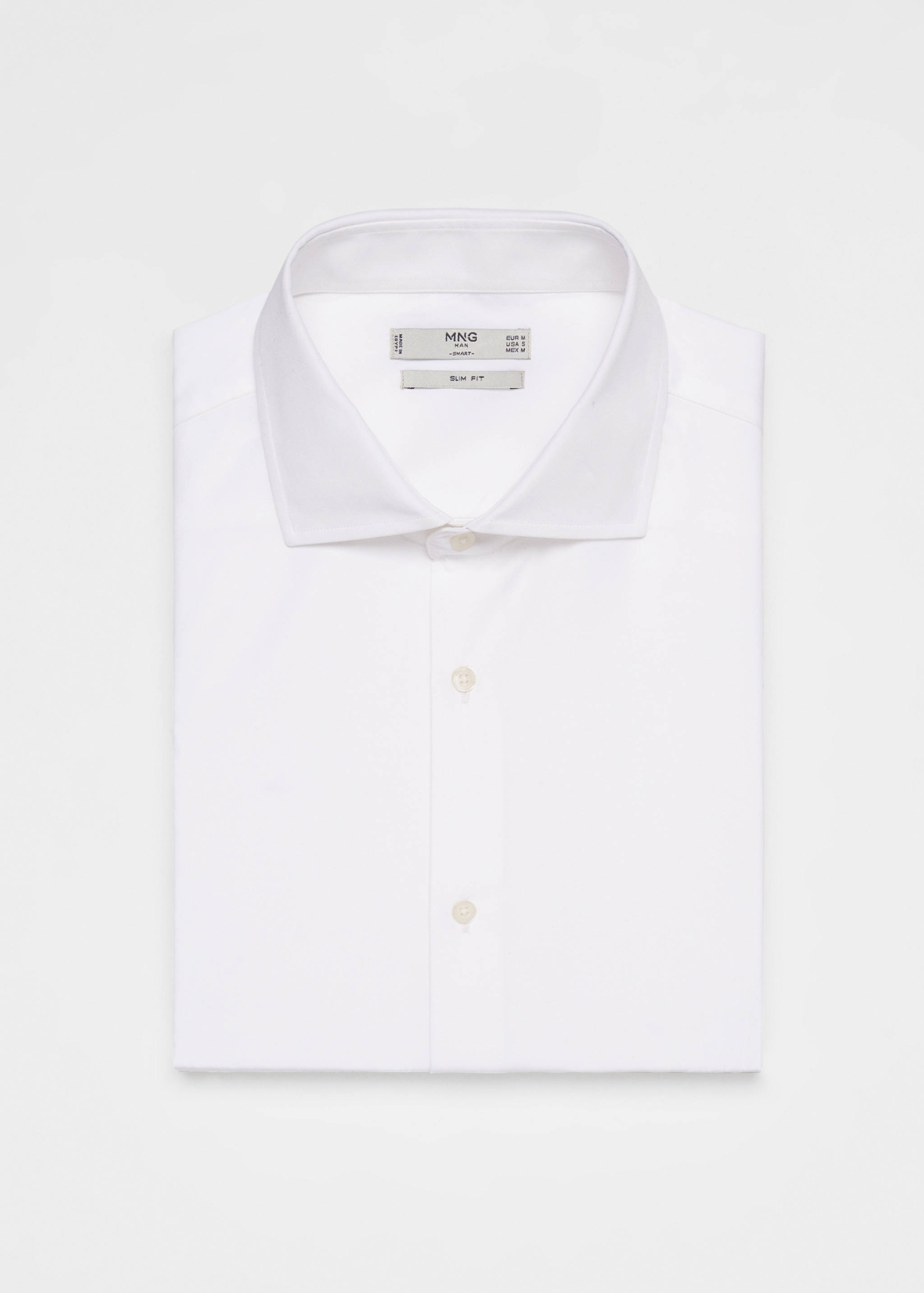 Slim-fit cotton poplin suit shirt - Details of the article 0