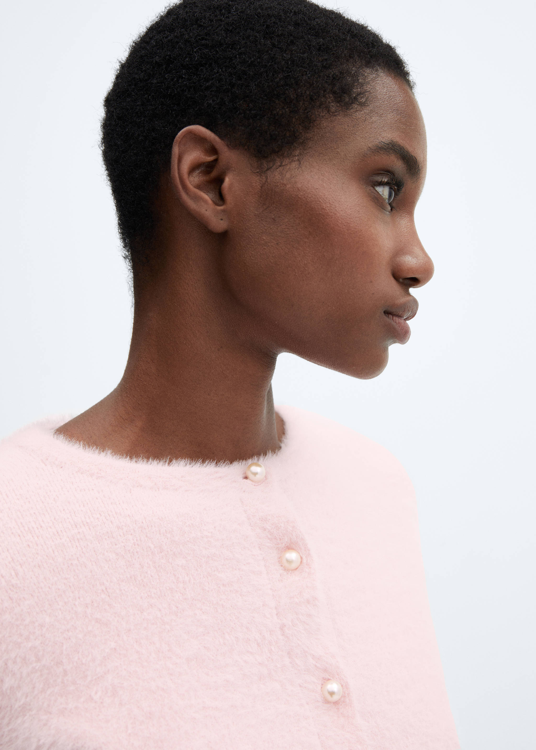 Strickcardigan mit Fell-Effekt - Detail des Artikels 6