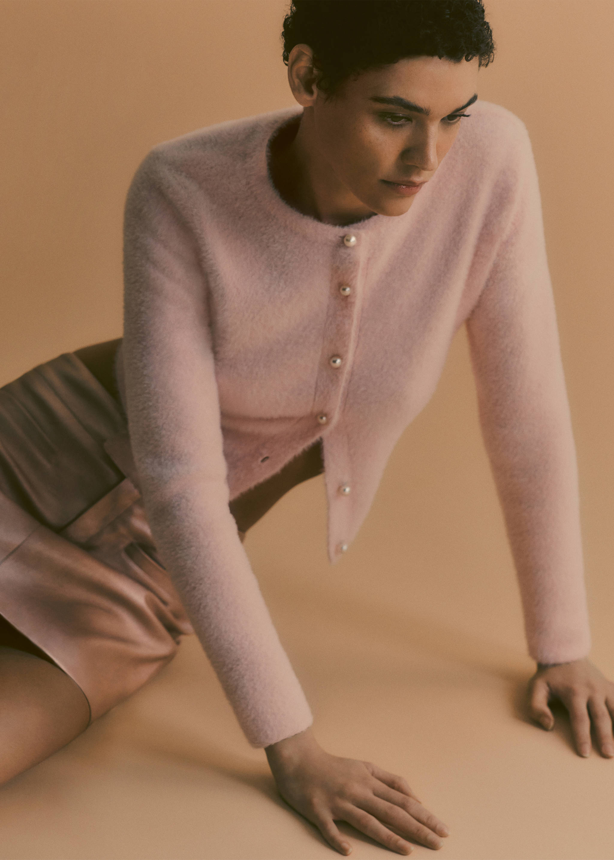 Strickcardigan mit Fell-Effekt - Detail des Artikels 7