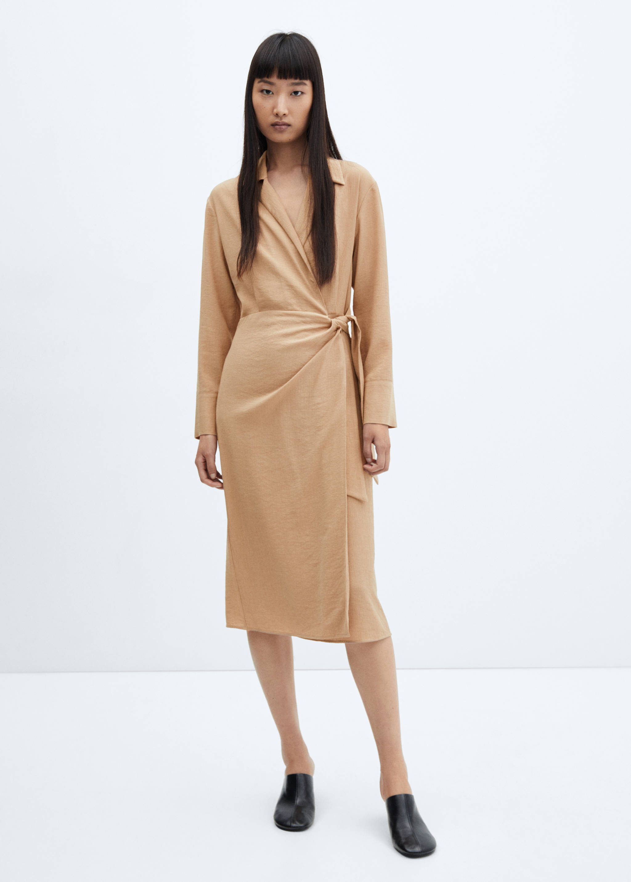 Knot detail shirt dress - General plane