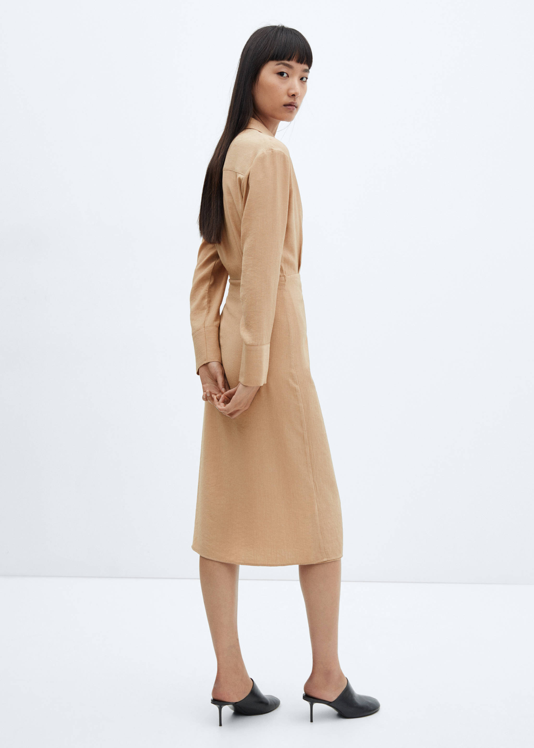 Knot detail shirt dress - Reverse of the article