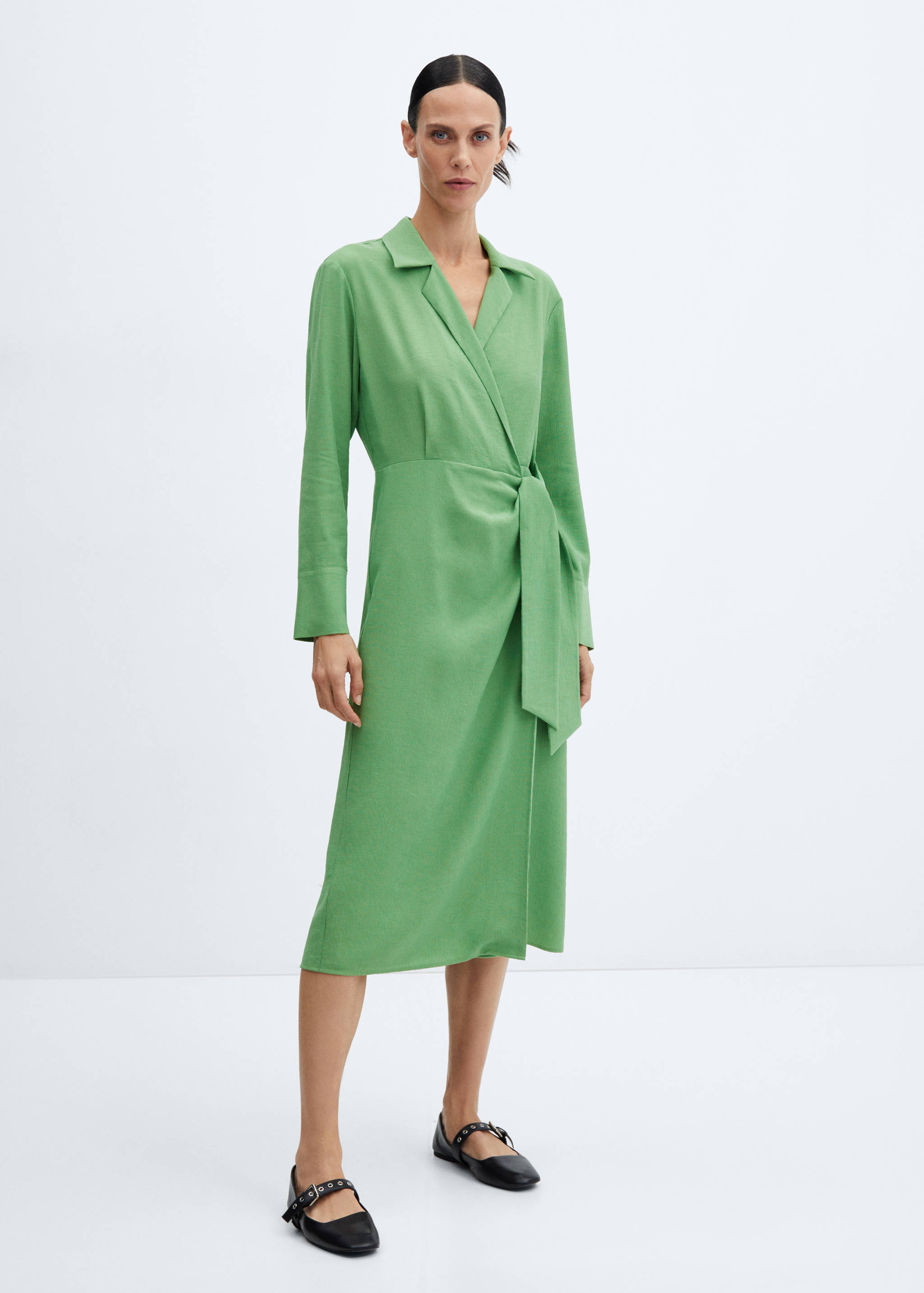Knot detail shirt dress - General plane