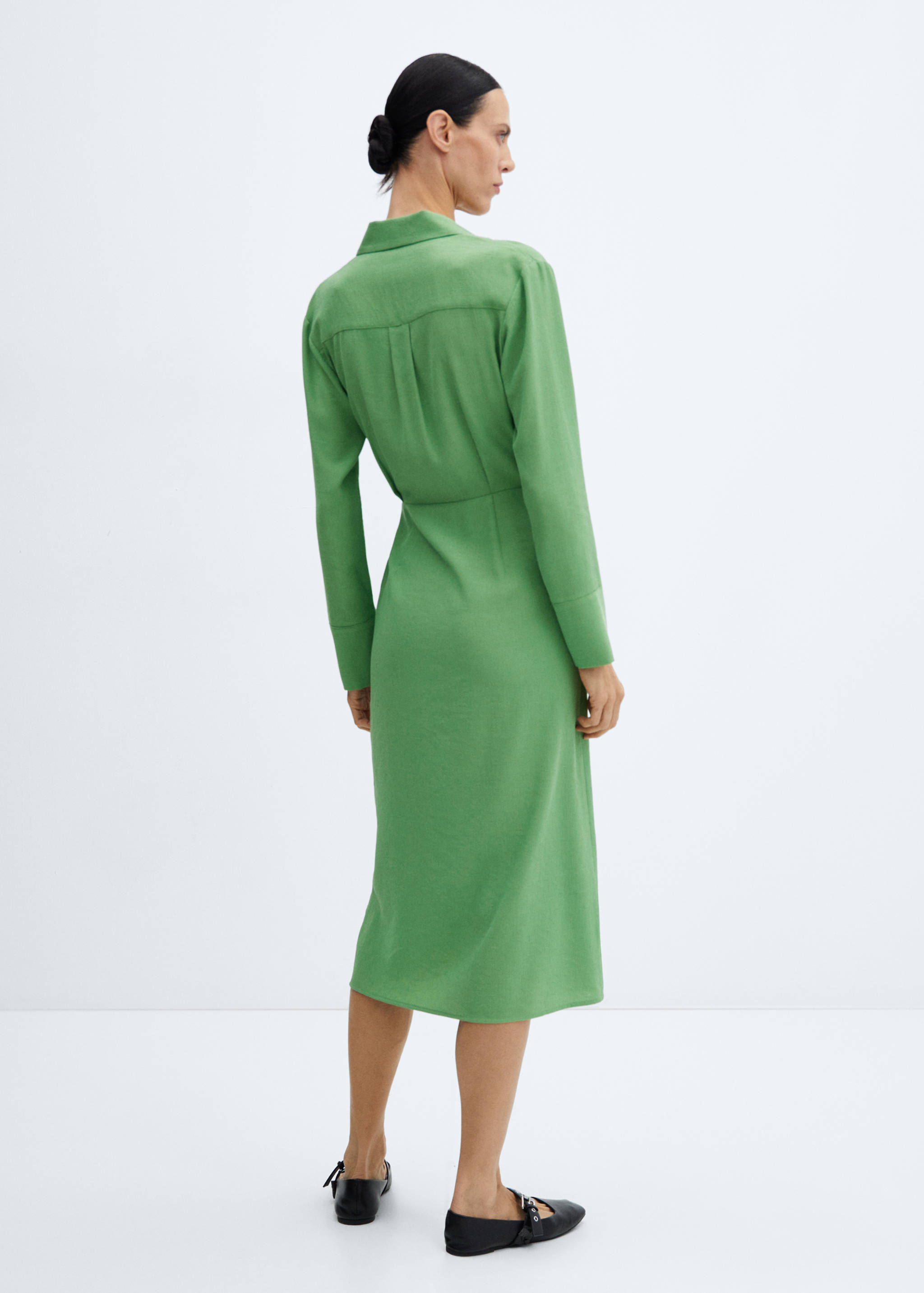 Knot detail shirt dress - Reverse of the article