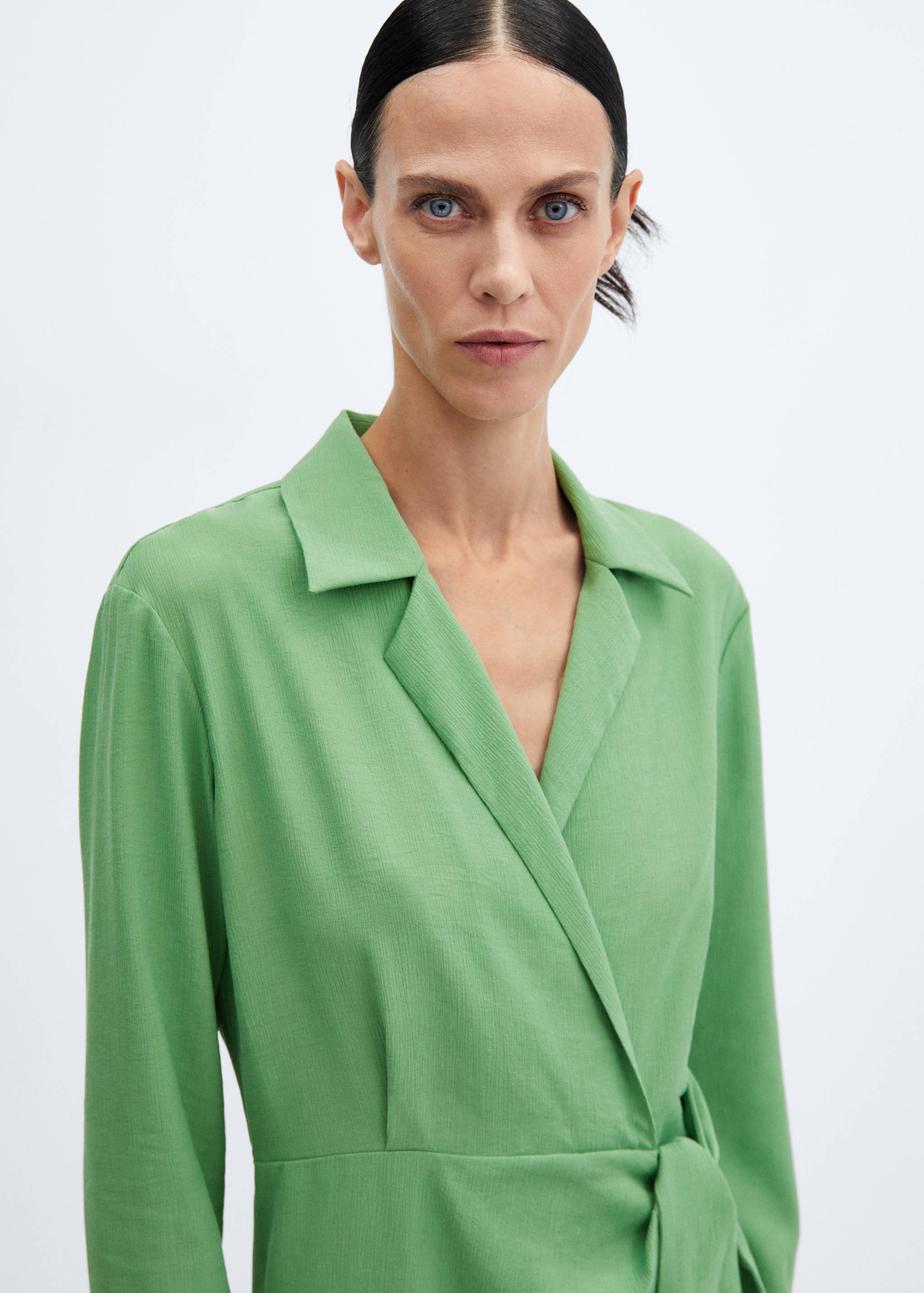 Knot detail shirt dress - Details of the article 1