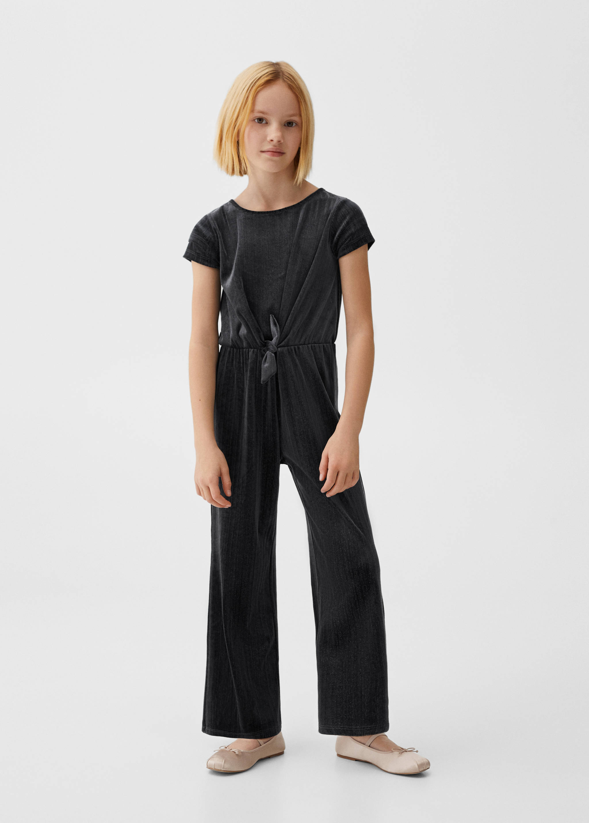 Sparkled long jumpsuit - General plane