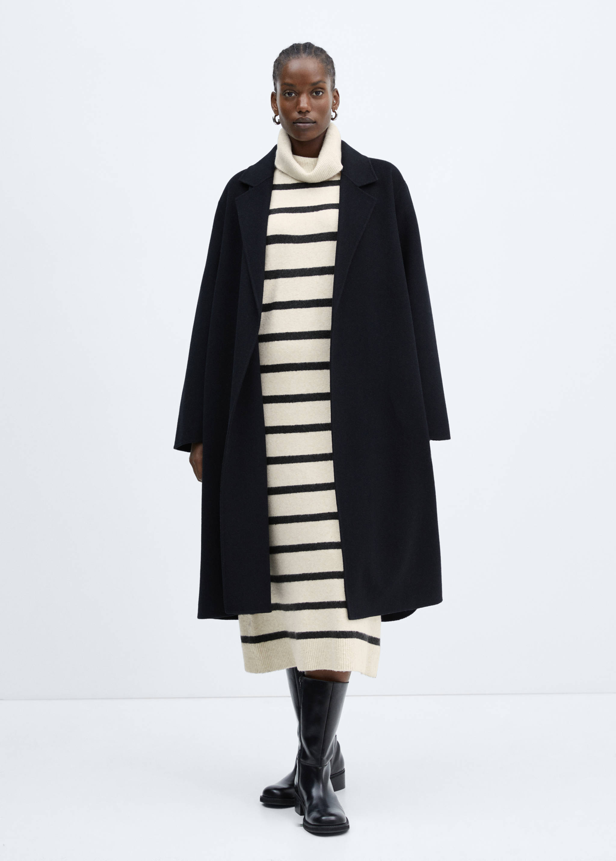 Knitted turtleneck dress - Details of the article 3