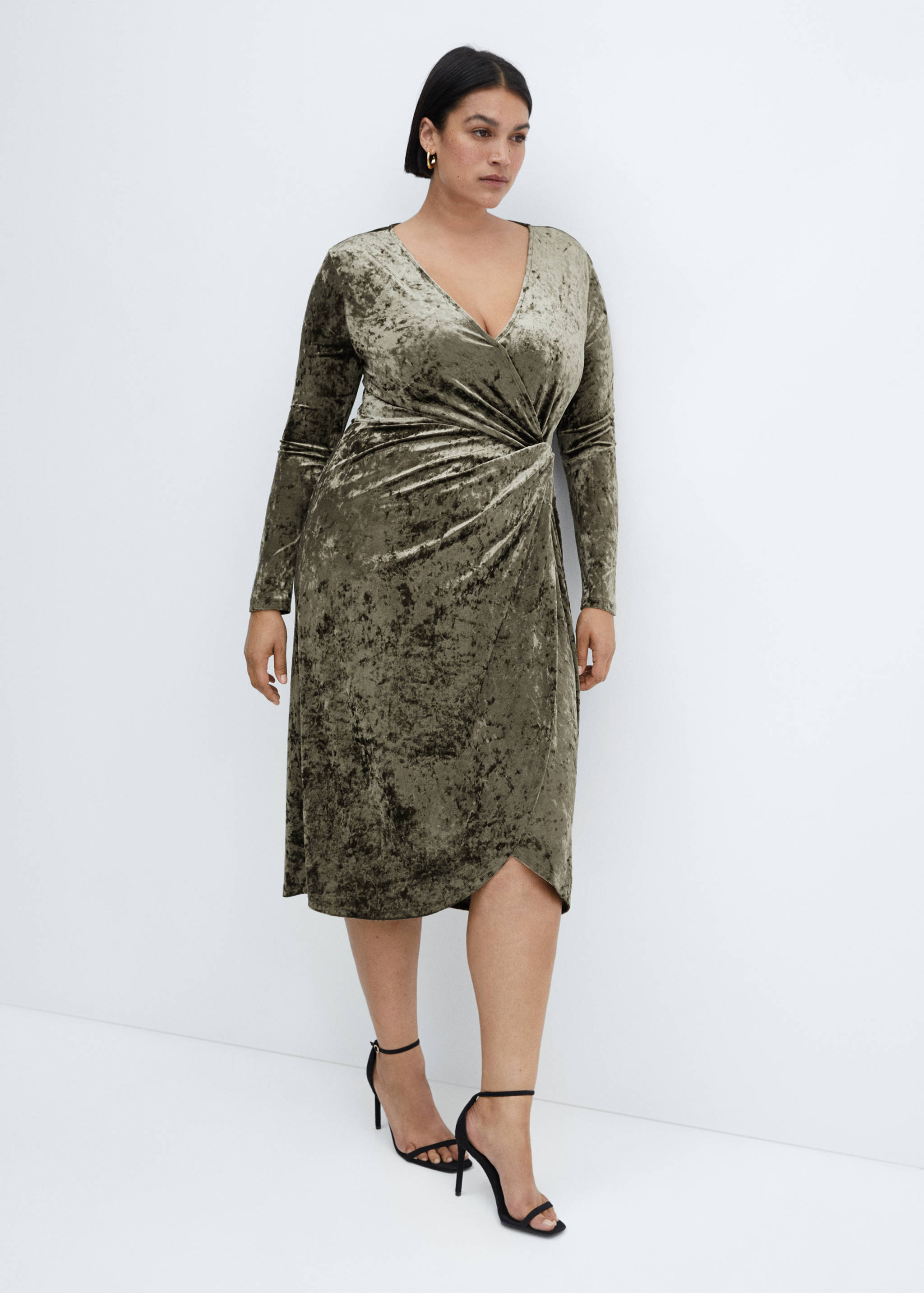 Sukienka z aksamitu z węzłem - Szczegóły artykułu 4