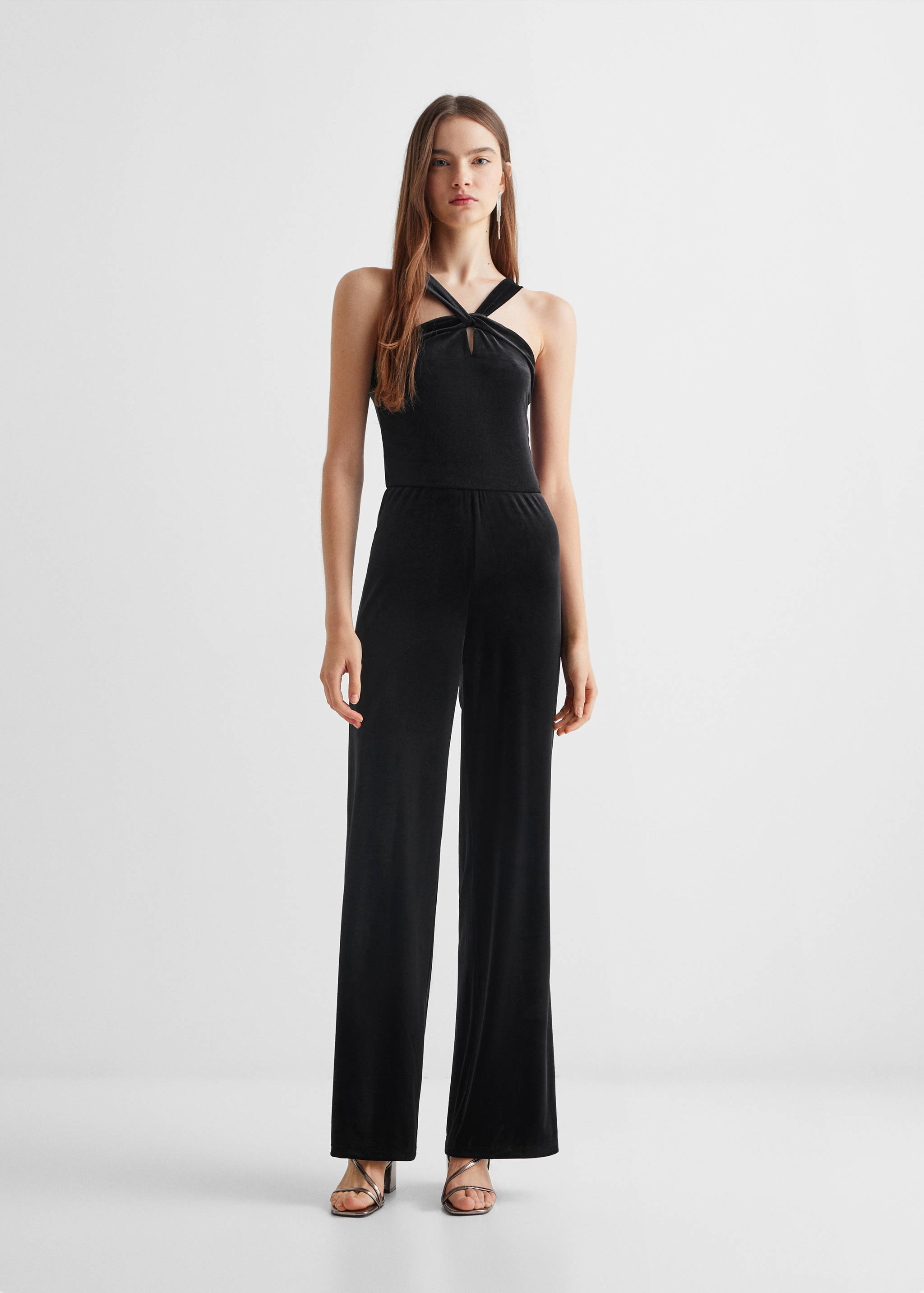 Velvet long jumpsuit - General plane