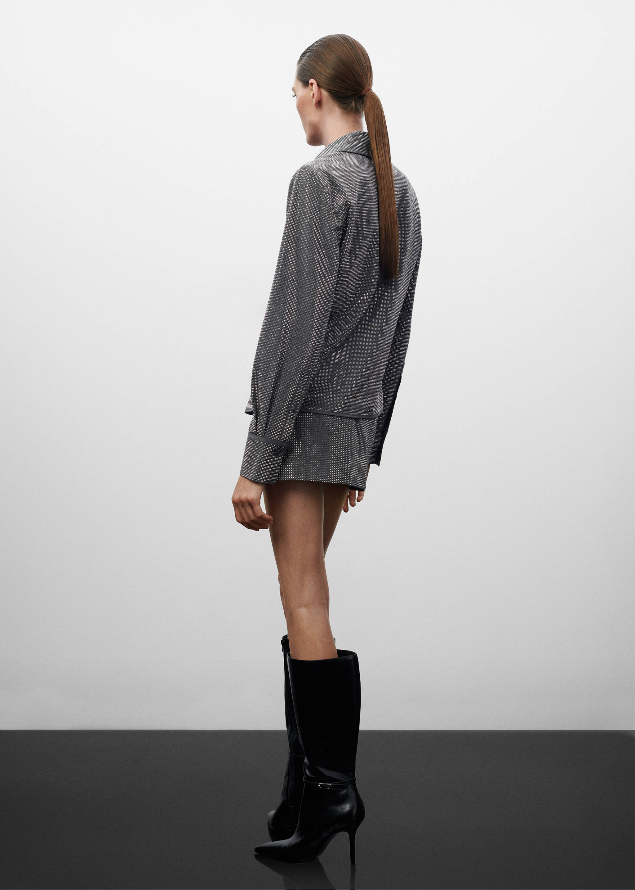 Chemise strass - Verso de l’article, Argent. Ref: 57079112-00.