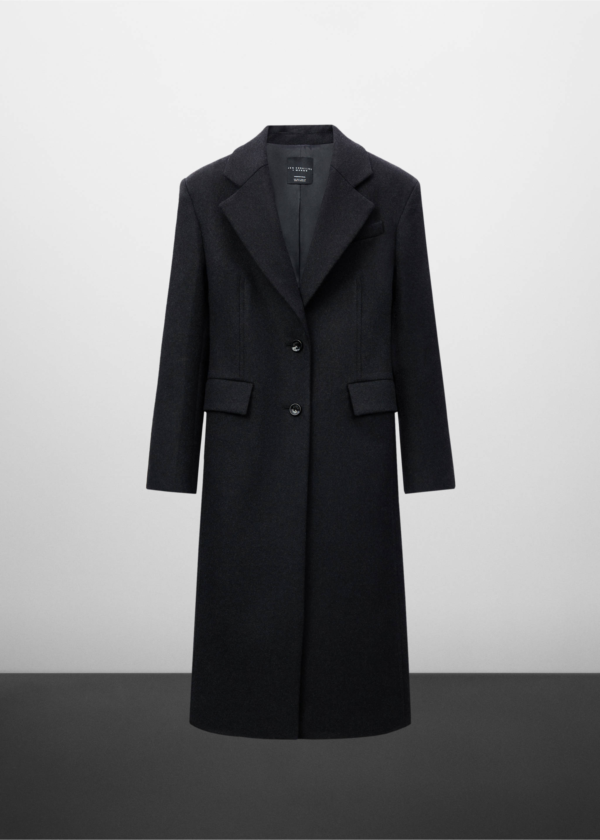 Gyapjúkabát válltöméssel - Termék modell nélkül, Szürke. Ref: 57079115-00.