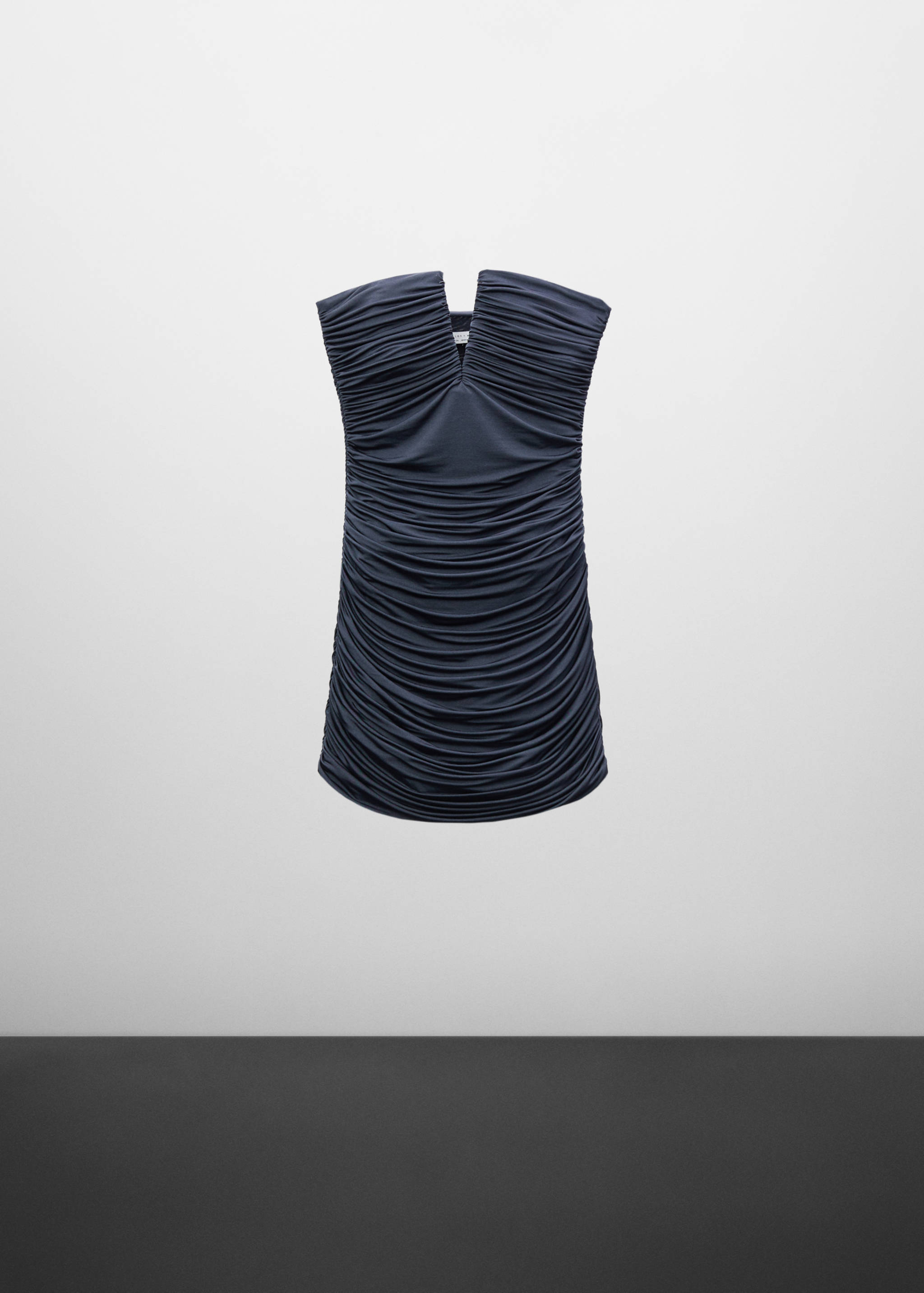 Draped strapless dress - Article without model