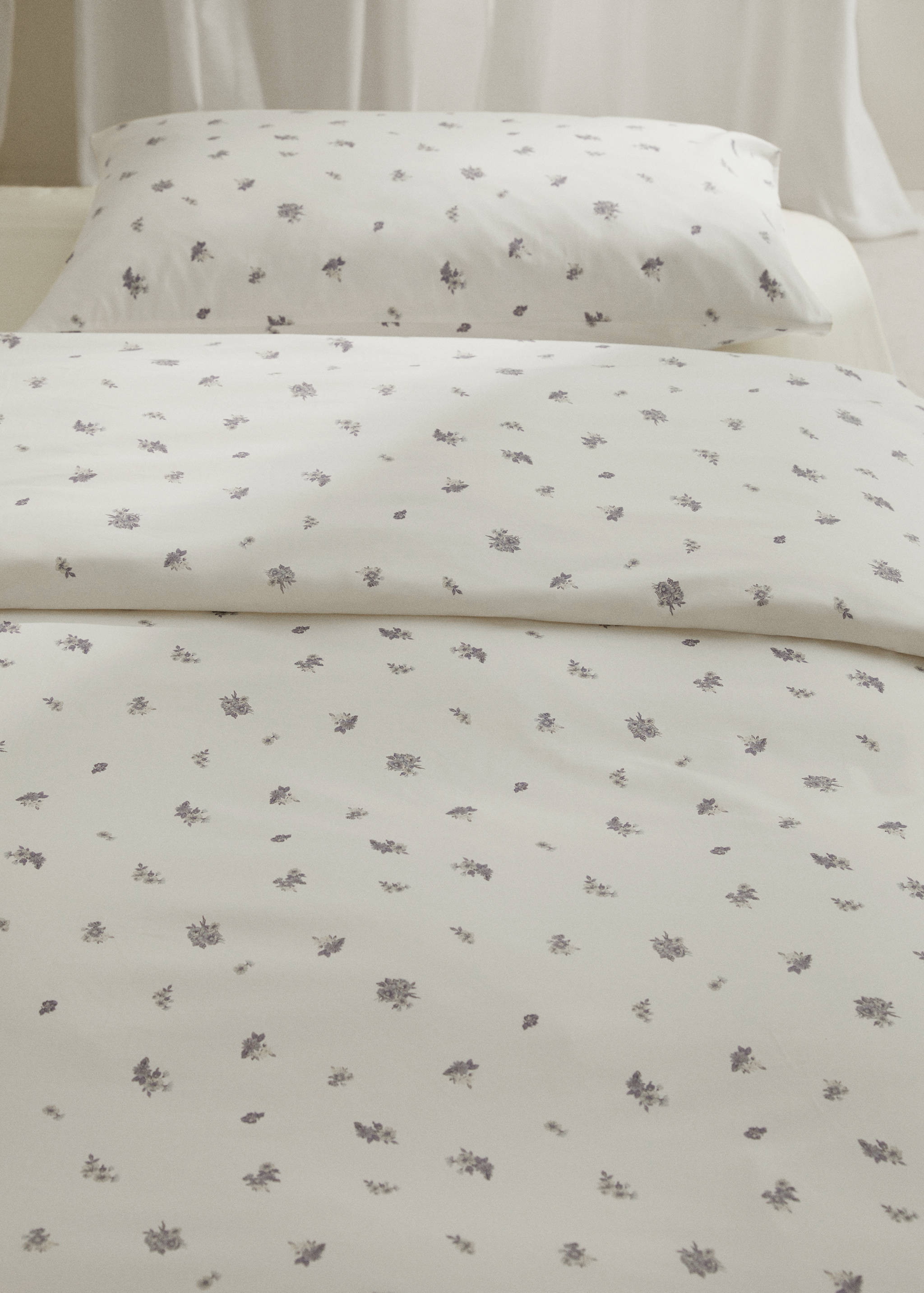 Floral-print duvet cover Single bed - Details of the article 7