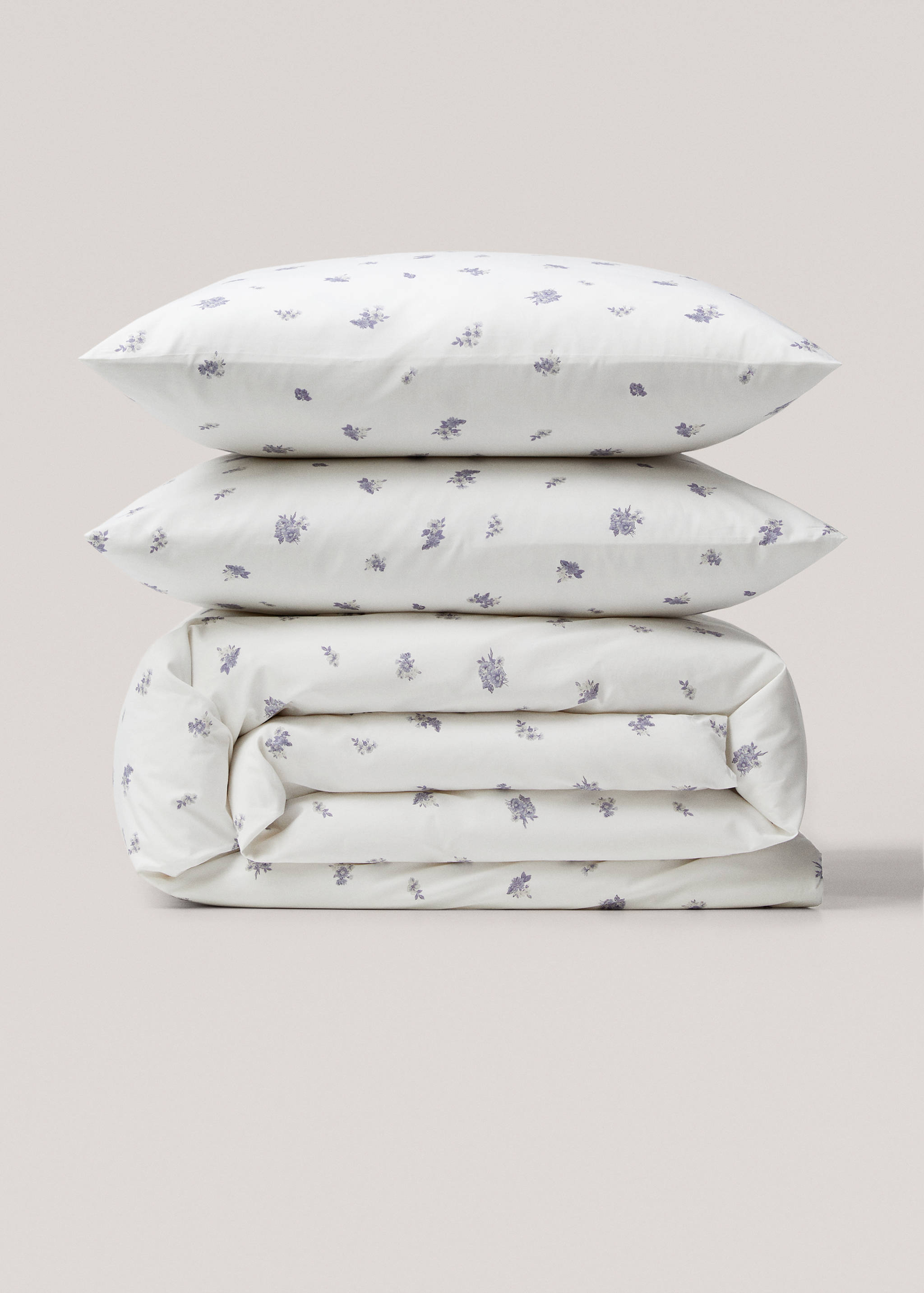 Floral-print duvet cover Single bed - Article without model