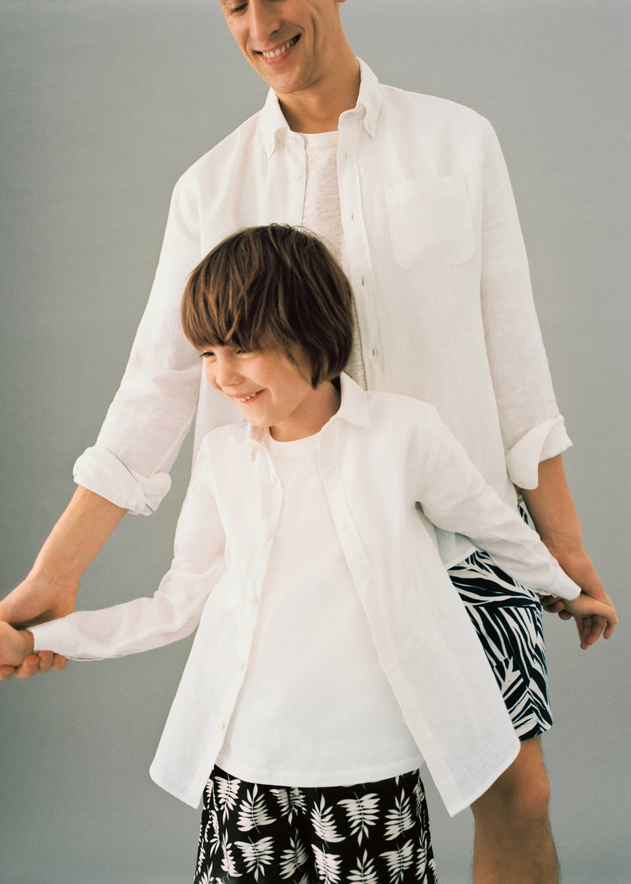 100% linen slim-fit shirt - Details of the article 5